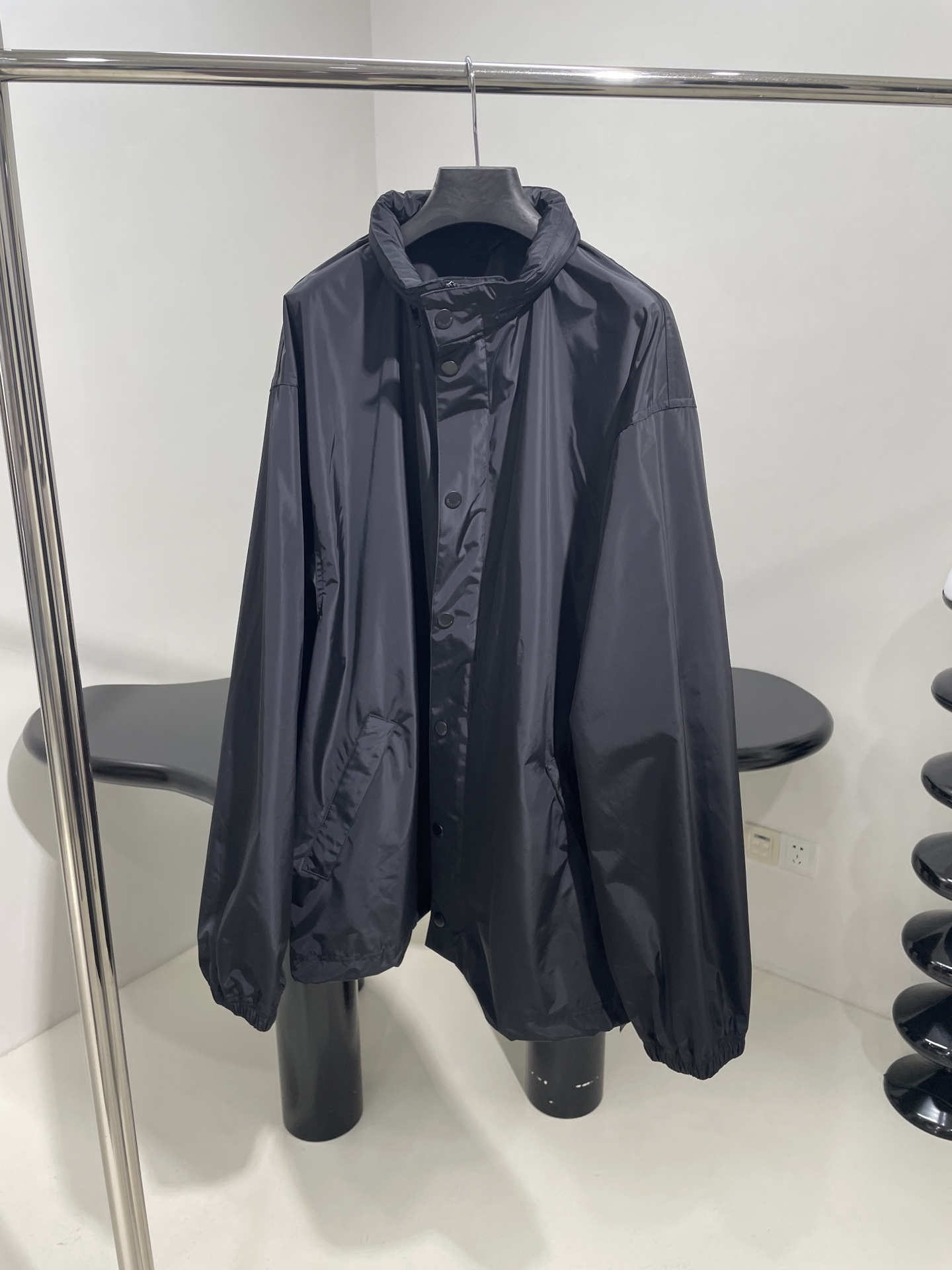 NIGO Balenciaga Men's And Women's Spring And Autumn Solid Color Letter Print Hooded Single Breasted Long Sleeved Jacket #nigo76398