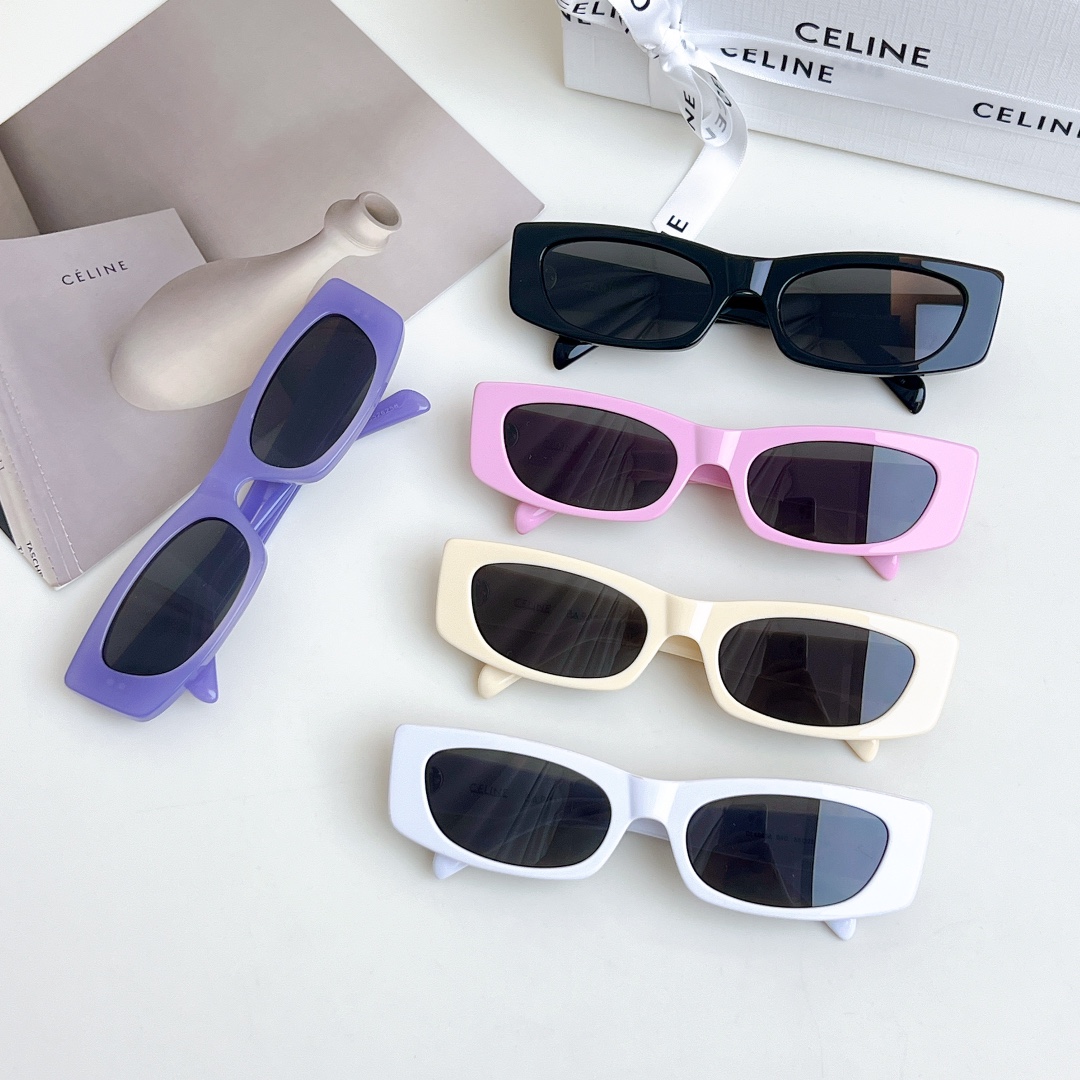 NIGO Celine Women's Lens Logo Acetate Square Sunglasses Eyeglasses Glasses #nigo76388