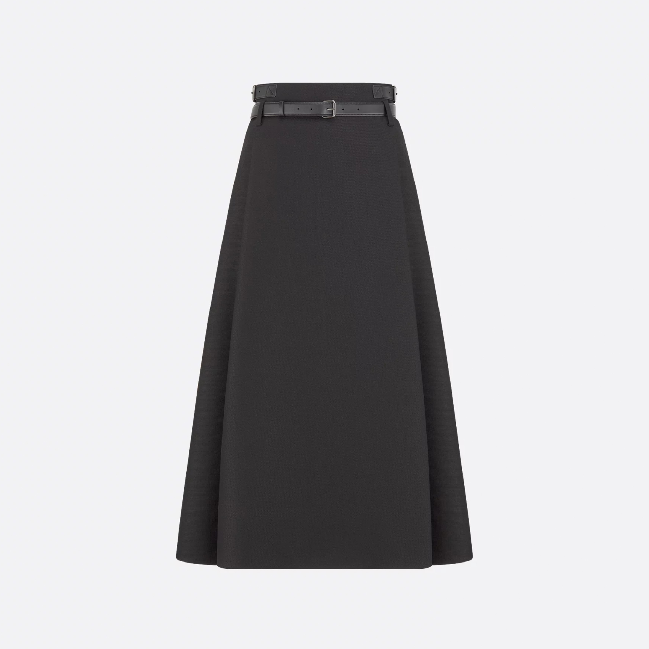 NIGO Dior Women's Spring And Summer Black Long Skirt Wool Half Skirt Lapel Waist Removable Leather Buckle Fashion Temperament Short Skirt Ngvp #nigo1481