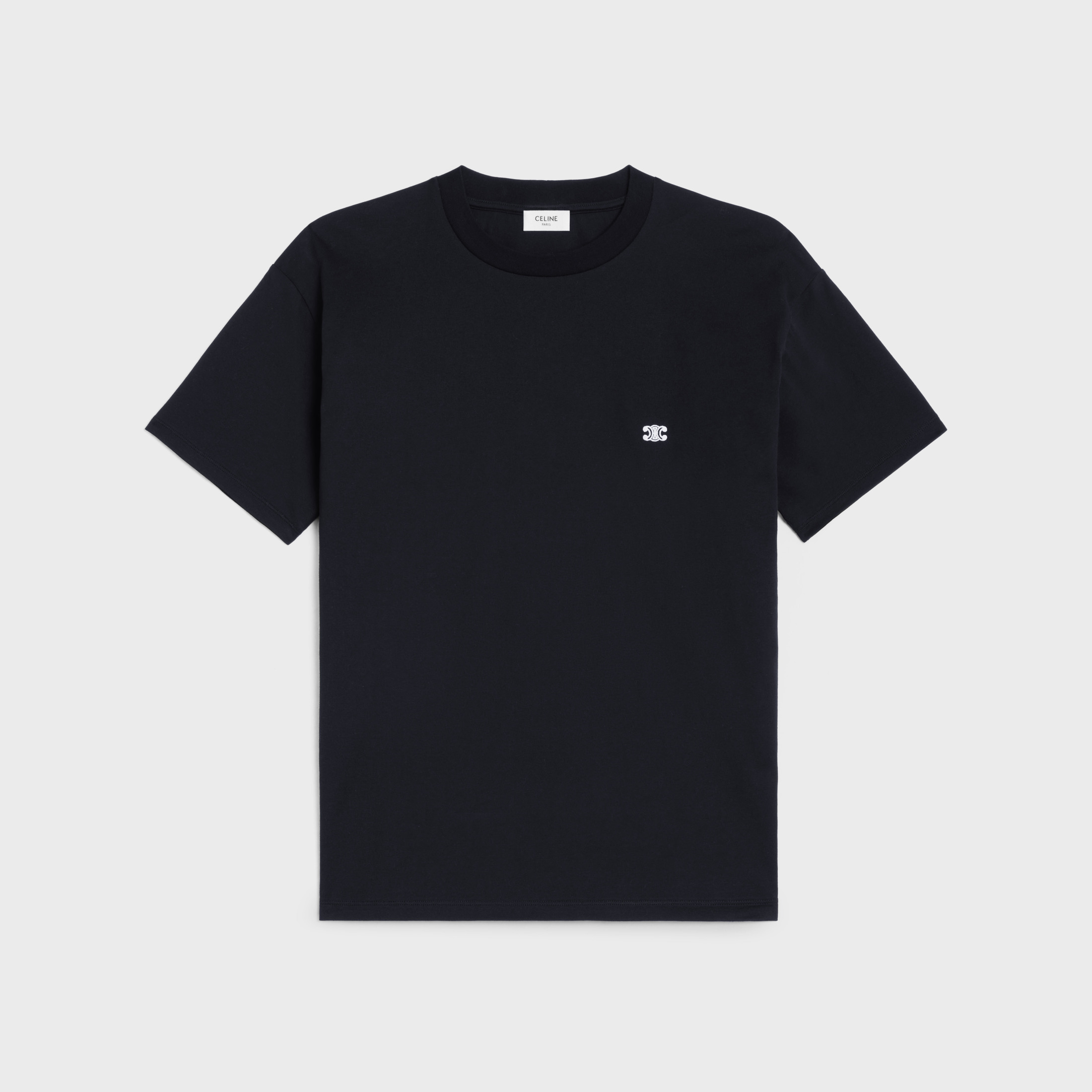 NIGO Celine Triomphe Cotton Plain Knit Loose T-Shirt C Spring And Summer Men And Women Fashion Round Neck Short Sleeve Logo Embroidery T-Shirt #nigo81149