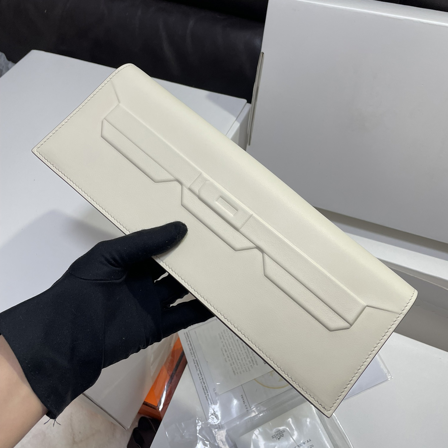 NIGO Hermes Birkin Shadow Women‘s Solid Color Flap Open Square Cowhide Clutch Bag Bags #nigo76412