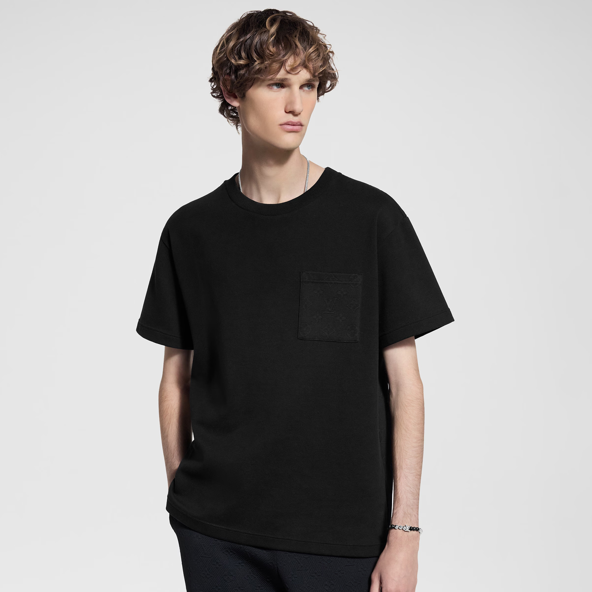 NIGO Louis Vuitton Men's Summer Solid Color Sleeve Cotton Round Neck Short Sleeve T-Shirt #nigo76419