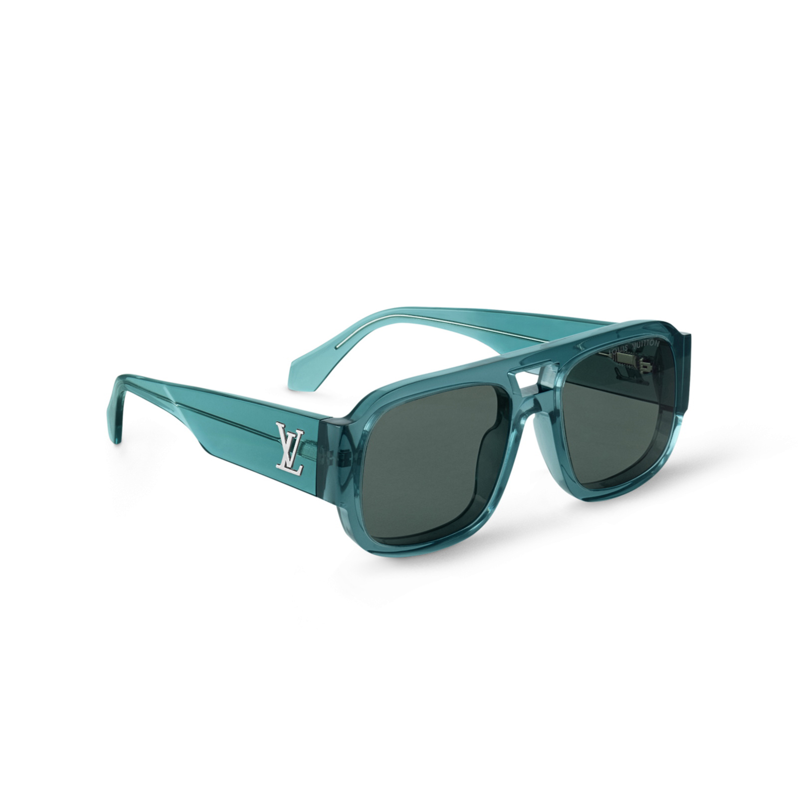 NIGO Louis Vuitton LV CLASH PILOT Men's Solid Color Acetate Metal Logo Embellished Aviator Style Sunglasses Eyeglasses Glasses #nigo76423