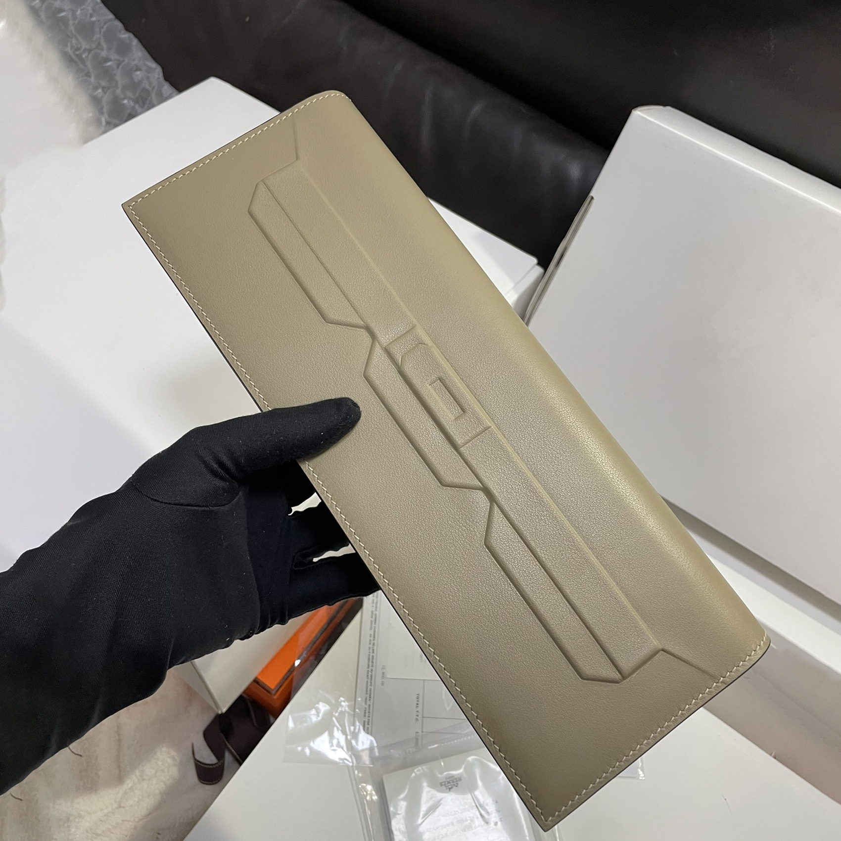 NIGO Hermes Birkin Shadow Women‘s Solid Color Flap Open Square Cowhide Clutch Bag Bags #nigo76412