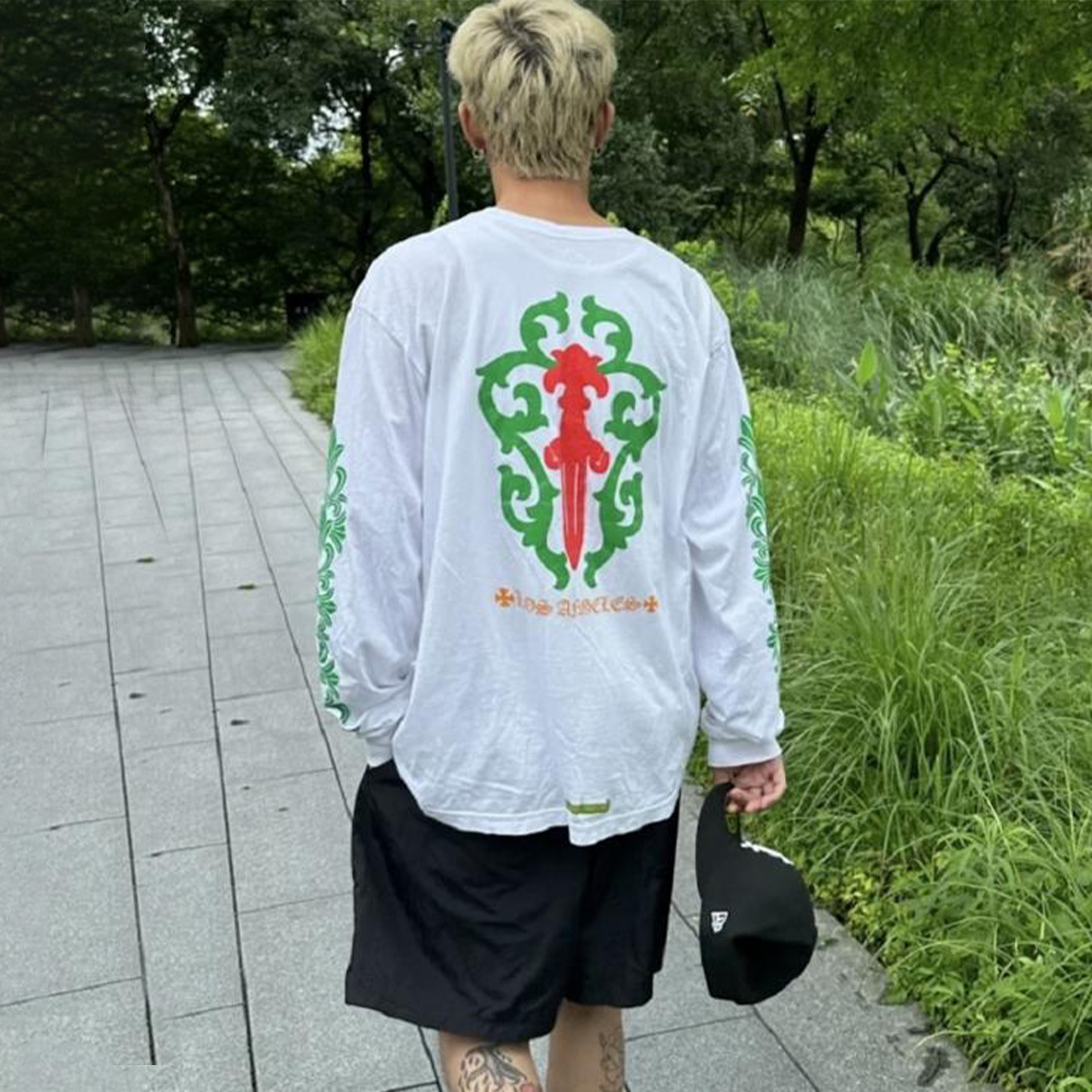 NIGO Chrome Hearts Men's Women's Summer Chao Printed Embroidered Letters Long-Sleeved T-Shirt Men And Women Loose Cotton Bottoming Shirt Tops #nigo76433