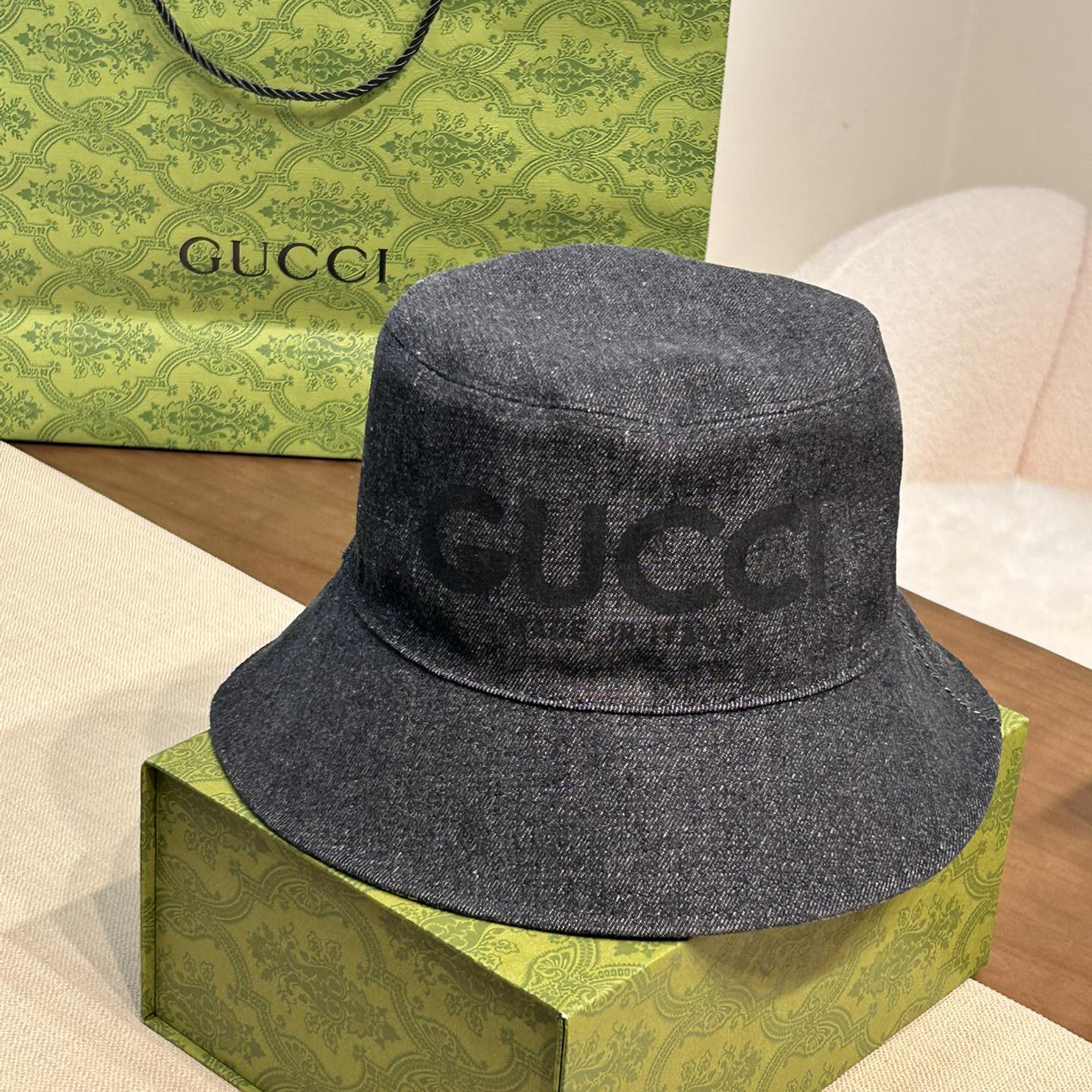 NIGO Gucci Women's Solid Color Monogrammed Cowboy Fisherman's Hat Cap #nigo76444
