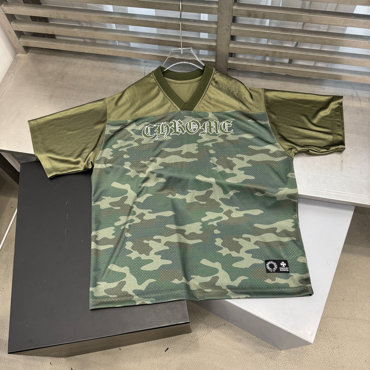 NIGO Chrome Hearts Men's Summer Solid Color Mesh Breathable Short Sleeve T-Shirt #nigo76437