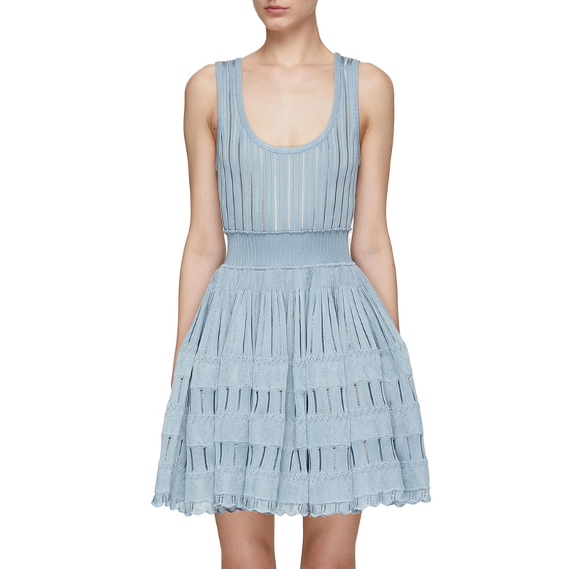 NIGO Alaia Crinoline Dress Women'S Fashion Spring Summer Vest Dress Short Knitted Crochet Dresses Ngvp #nigo1487