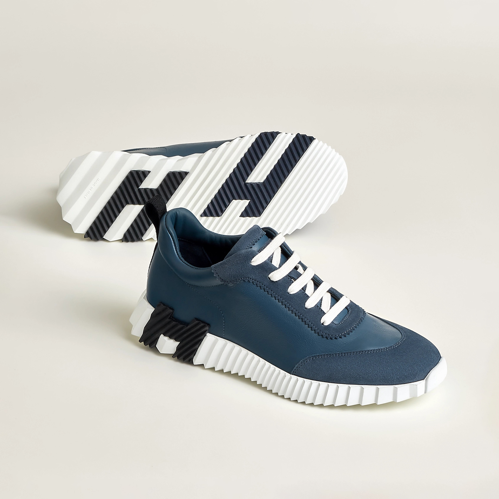 NIGO Hermes Bouncing Sneakers Men's And Women's Geometric Mesh Hundred Casual Fashion Shoes #nigo76448