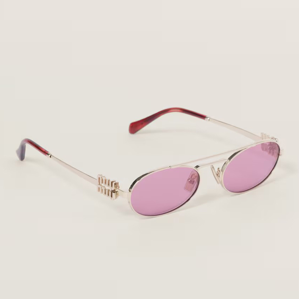 NIGO MiuMiu Men's and Women's Mirror Legs Gold Letter Logo Oval Sunglasses Eyeglasses Glasses #nigo75951