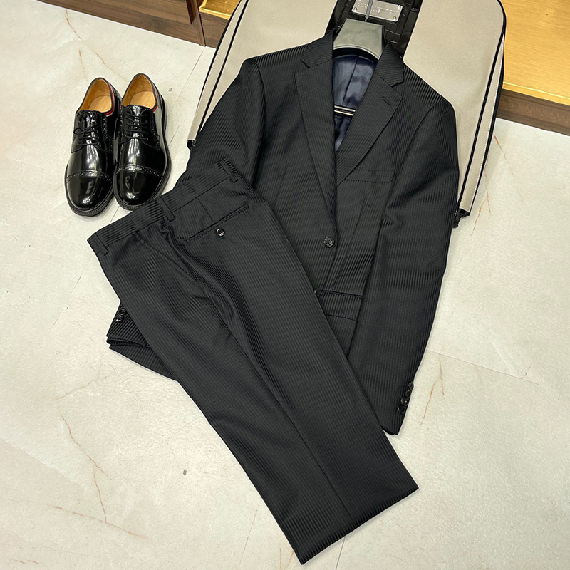 NIGO Louis Vuitton Men's Spring and Autumn Striped Solid Color Lapel Single Breasted Blazer Jacket Casual Pants Ngvp #nigo9897