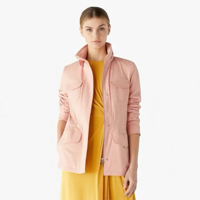 NIGO Loro Piana Women's Spring And Autumn Solid Color Windbreaker Jacket Hooded Pockets Stand-up Collar Jacket Fashion Casual Jacket Ngvp #nigo8894