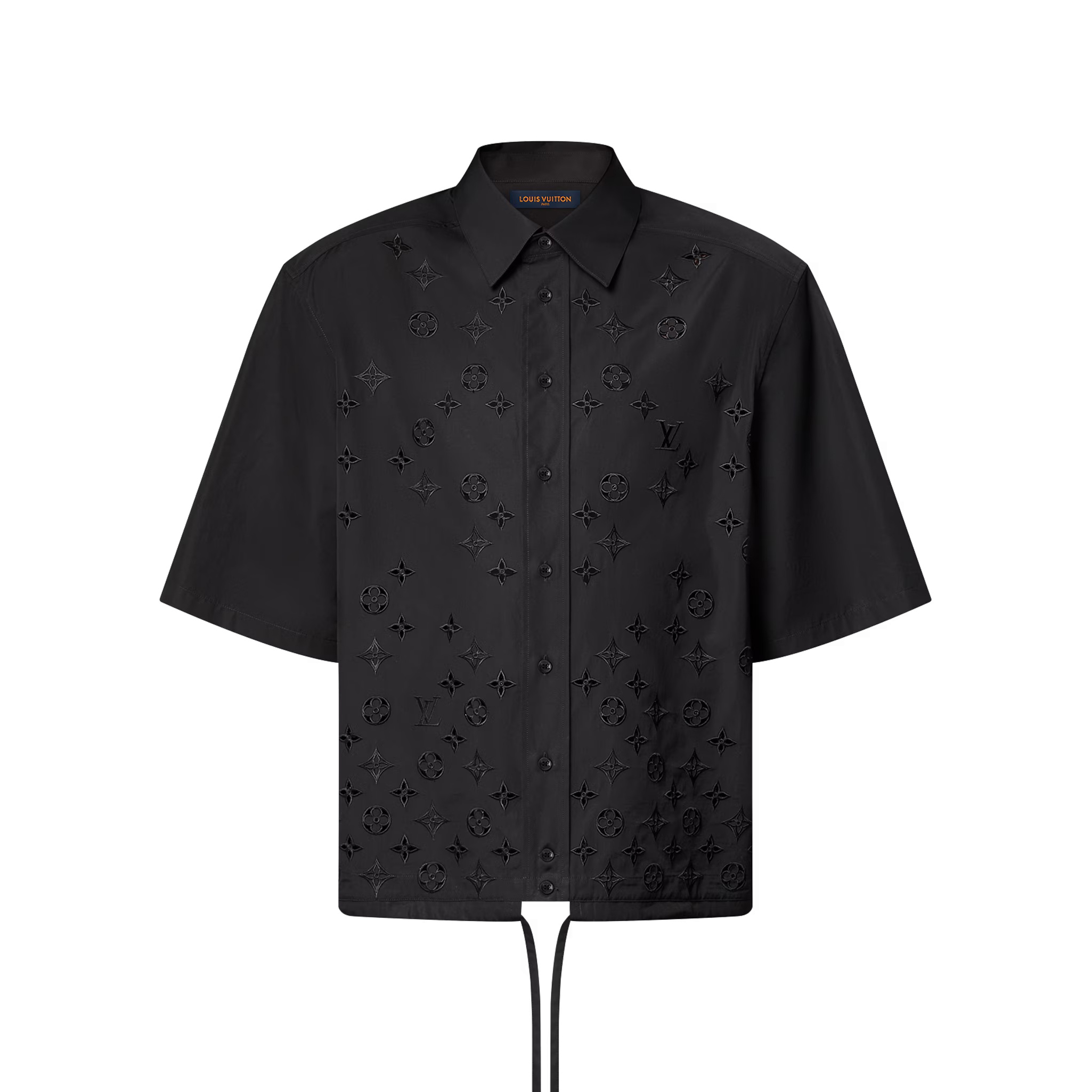 NIGO Louis Vuitton Men's and Women's Embroidered Logo Printed Single Breasted Solid Color Short Sleeve Shirt #nigo76469