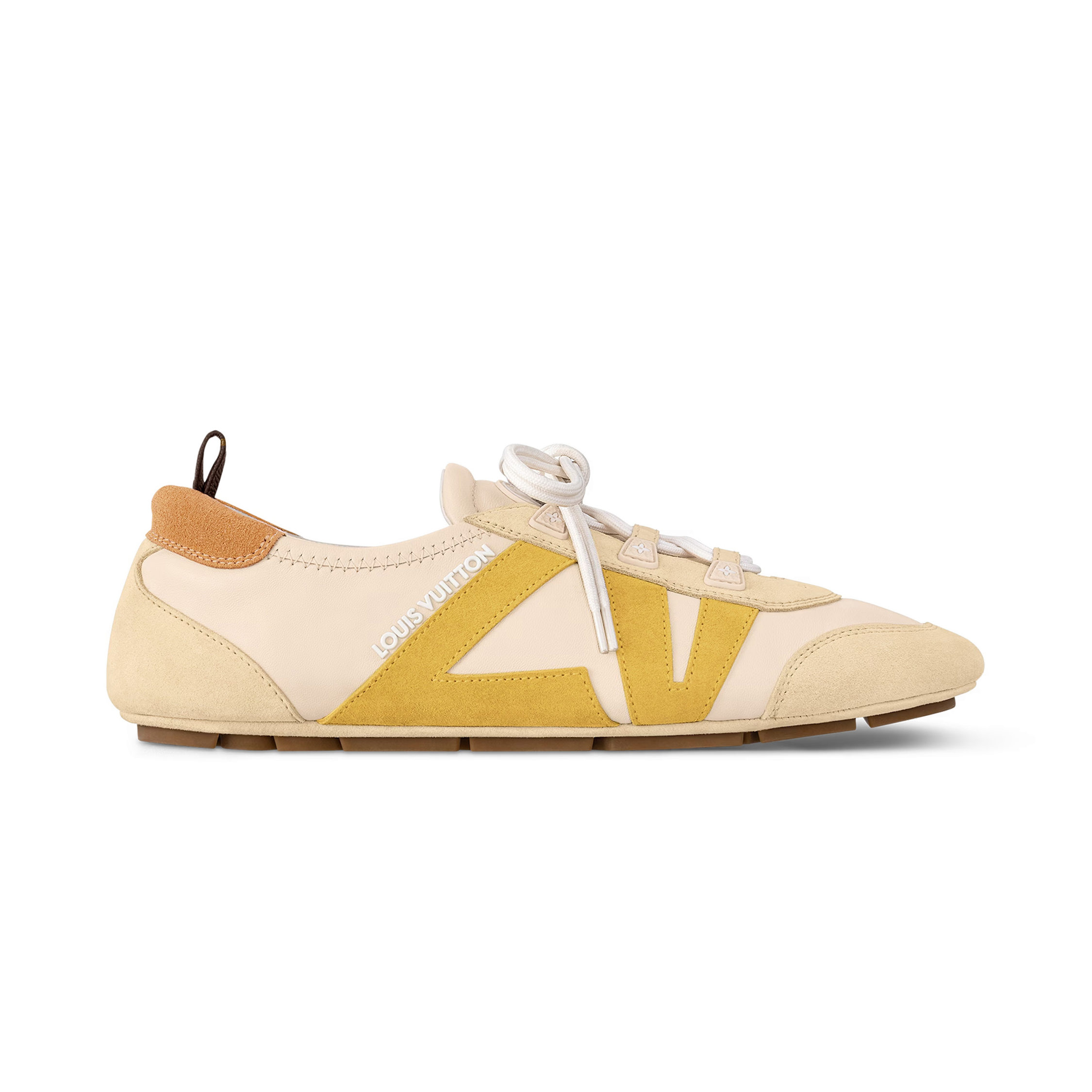 NIGO Louis Vuitton SNEAKERINA Women's Four Seasons Colorblocking Round Toe Lace Up Sheepskin Low Top Ballet Derby Shoes #nigo76465