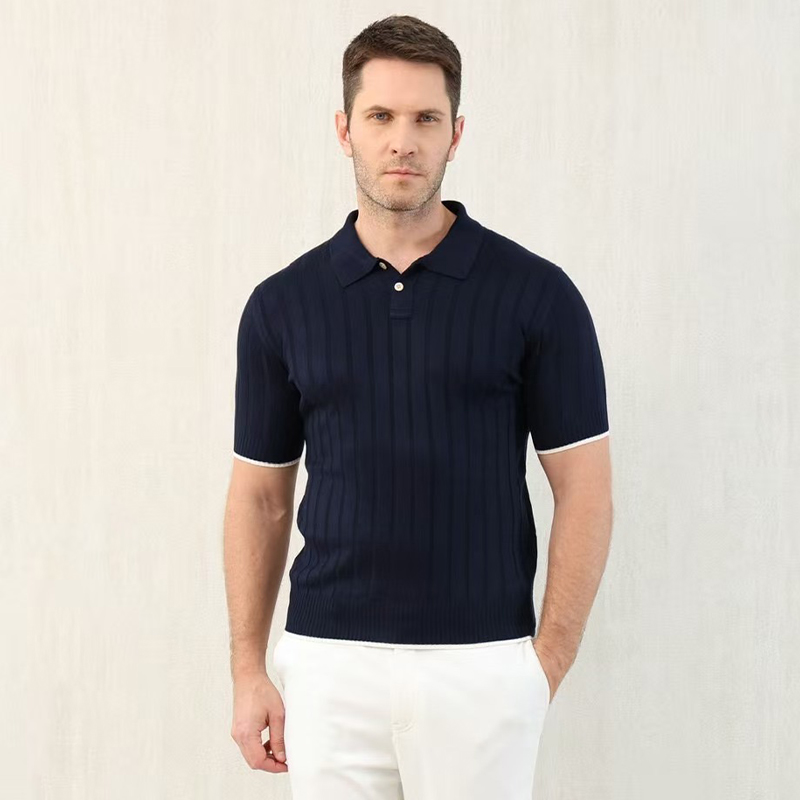 NIGO Brunello Cucinelli Men's Spring And Summer Solid Color Lapel Fitted Short Sleeve Polo Shirt Ngvp #nigo1447