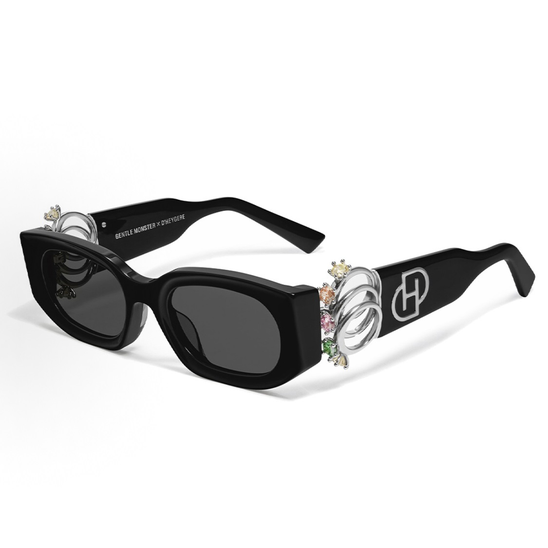 NIGO GENTLE MONSTER D‘heygere Men's and Women's Jewelry Ring Decorative Plate Frames Irregular Shape Sunglasses Glasses #nigo75821