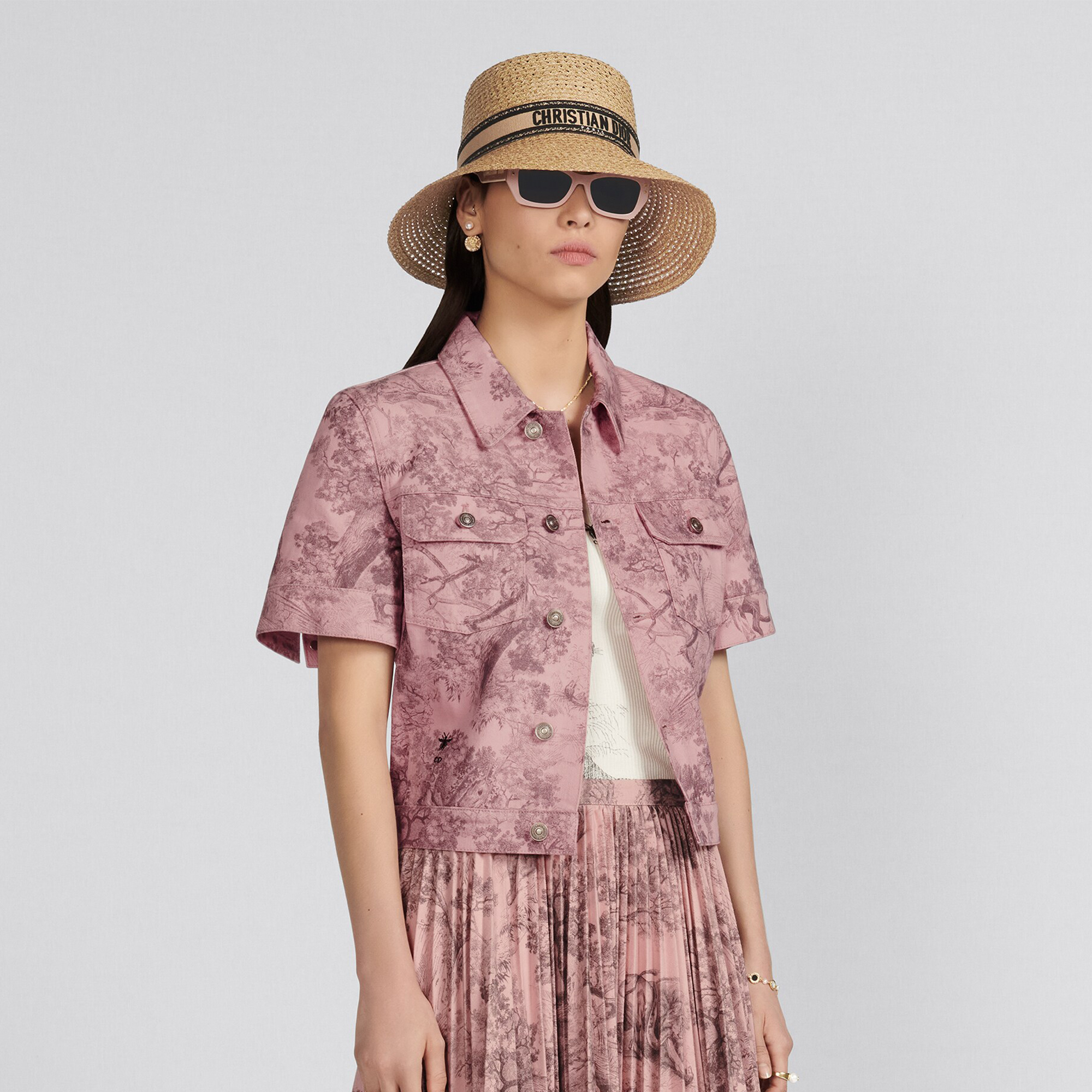 Dior NIGO Printed Pink Short Jacket Coat Ngvp #nigo6237