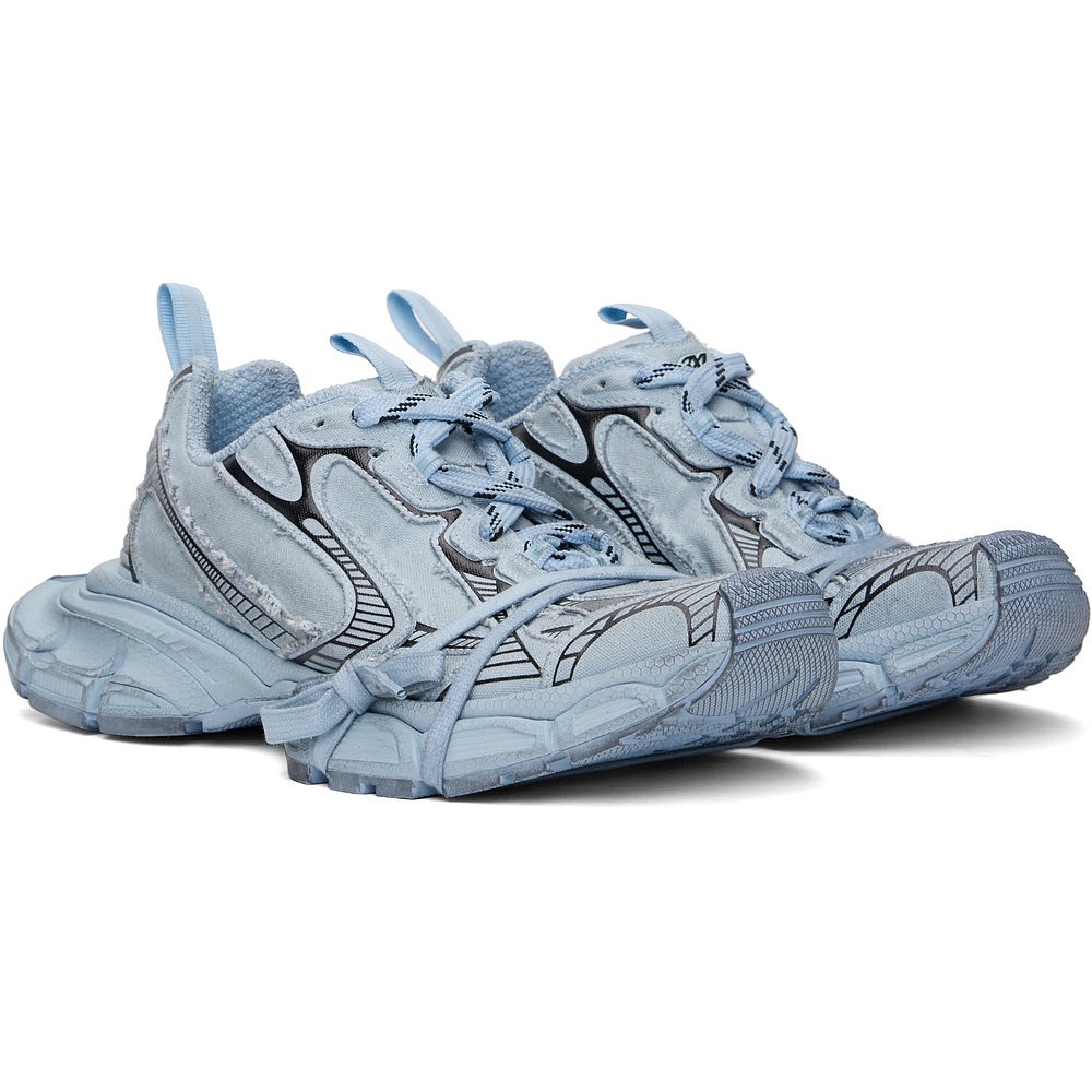 NIGO Balenciaga 3XL Men's Women's Four Seasons Retro Old Canvas Sports Casual Shoes Patchwork Color Thick Bottom Lacing Low Top Shoes Ngvp #nigo8292