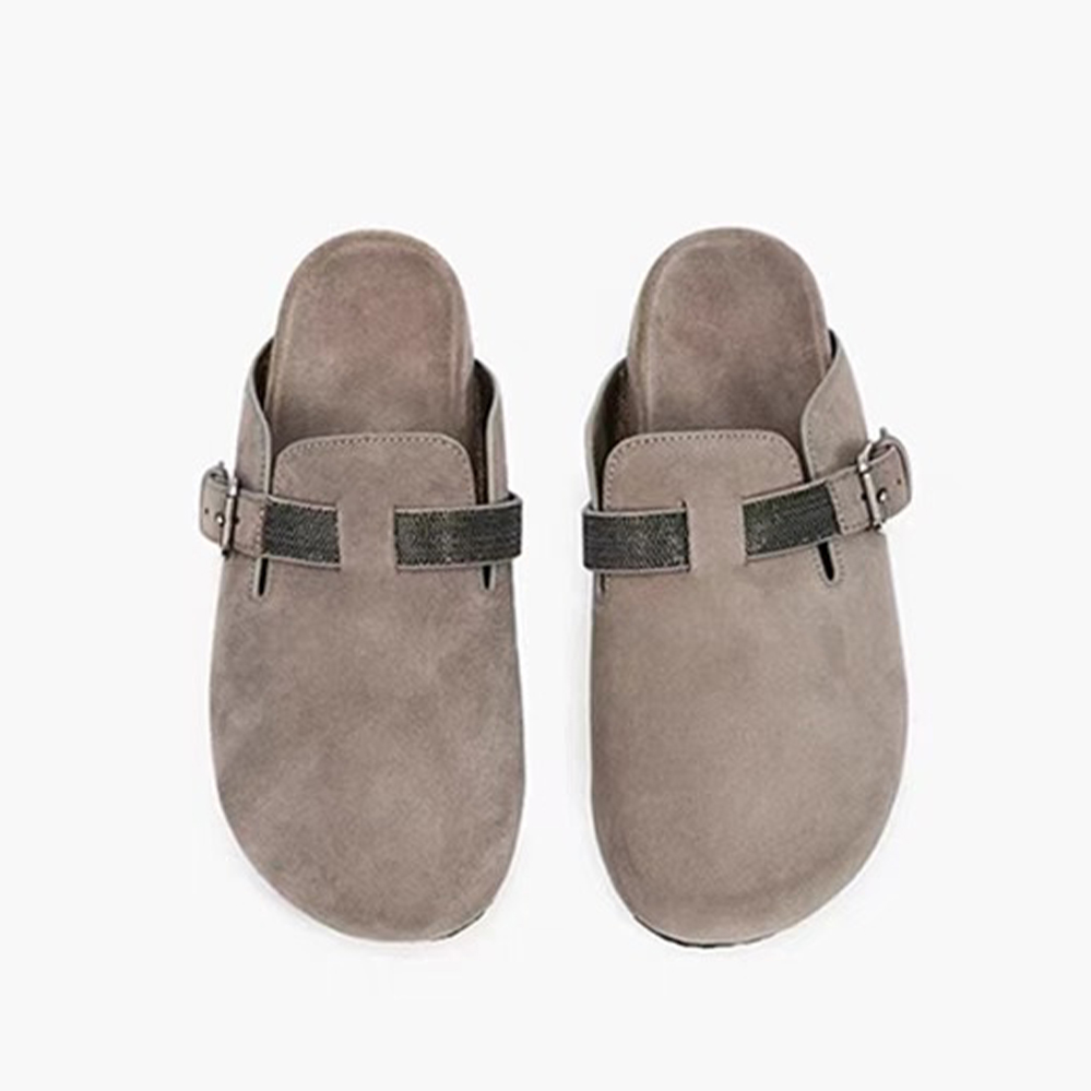 Brunello Cucinelli Suede Calfskin Sandals Shoes Ngvp #nigo5176