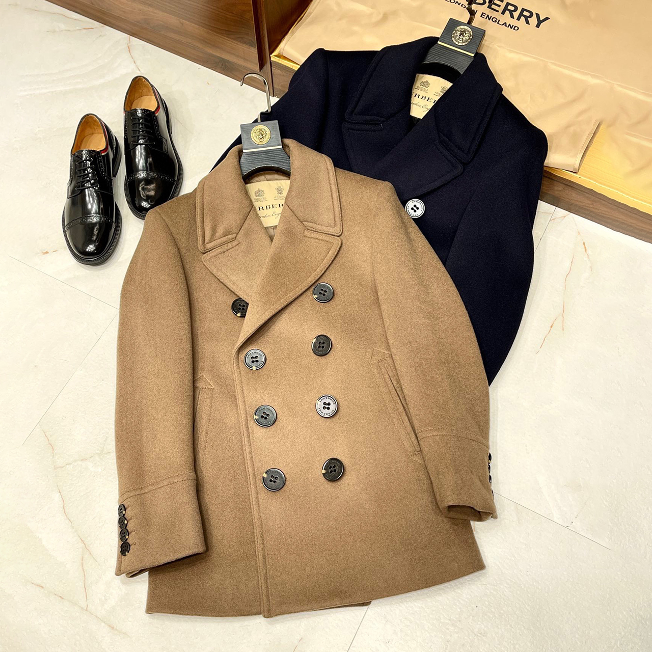 Burberry Men's Cashmere Thickened Coat Ngvp #nigo6597