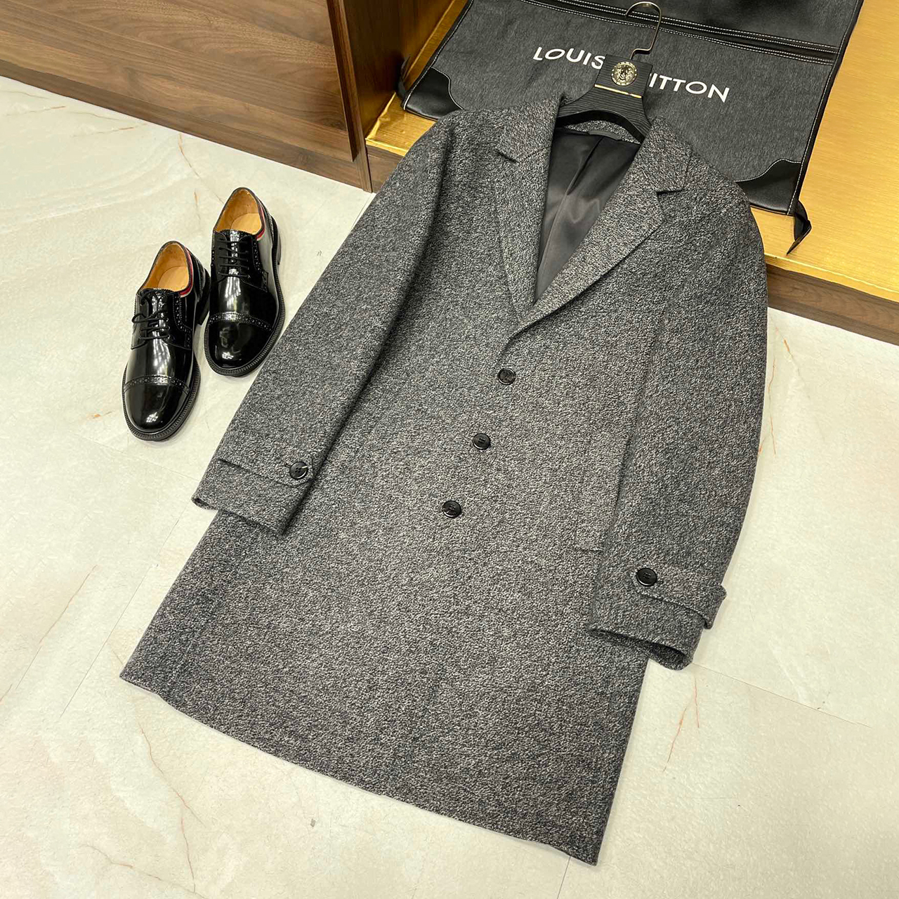 Louis Vuitton Men's Long Cashmere Coat Jacket Ngvp #nigo6743