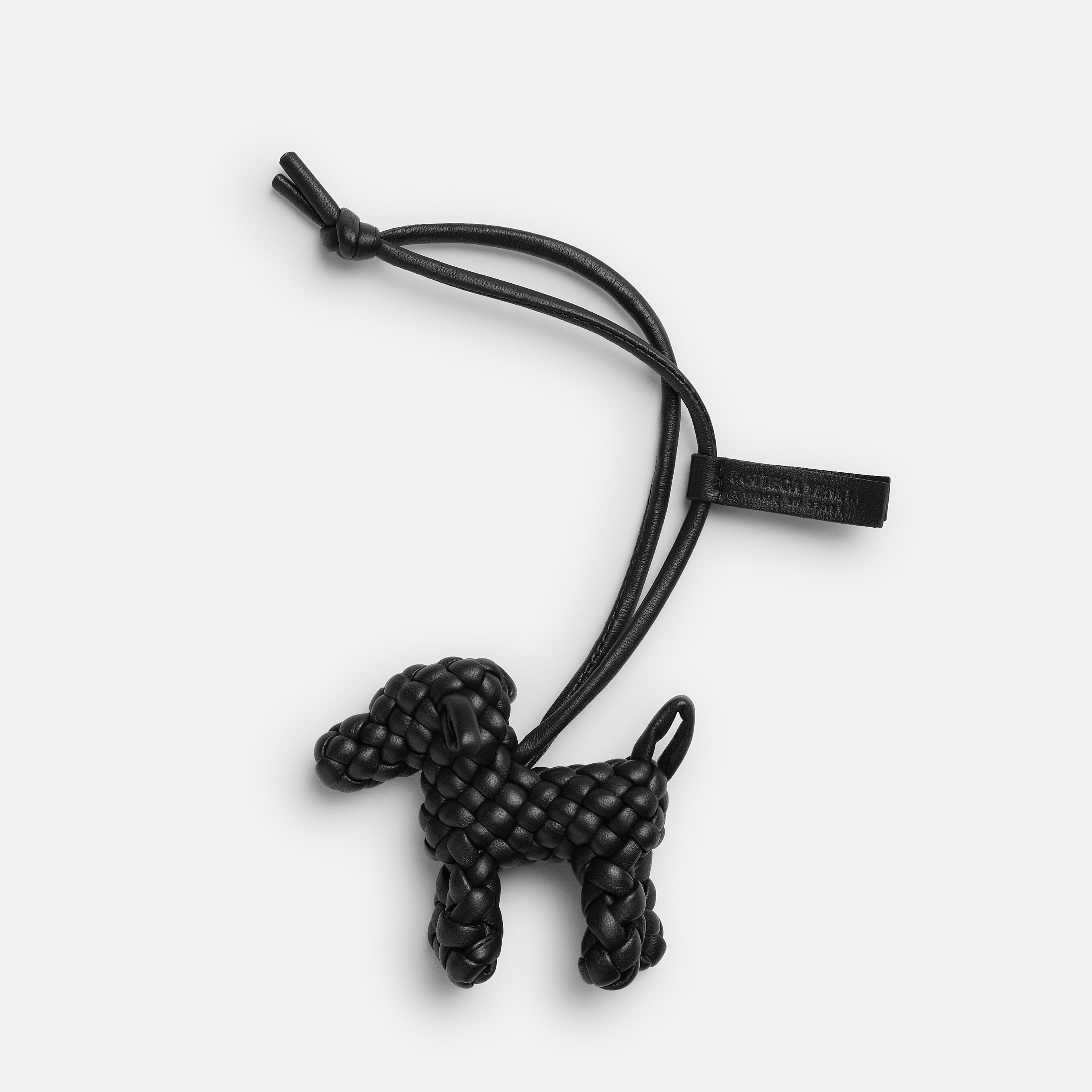 NIGO Bottega Veneta Solid Color Leather Woven Puppy Keychain Pendant #nigo76483