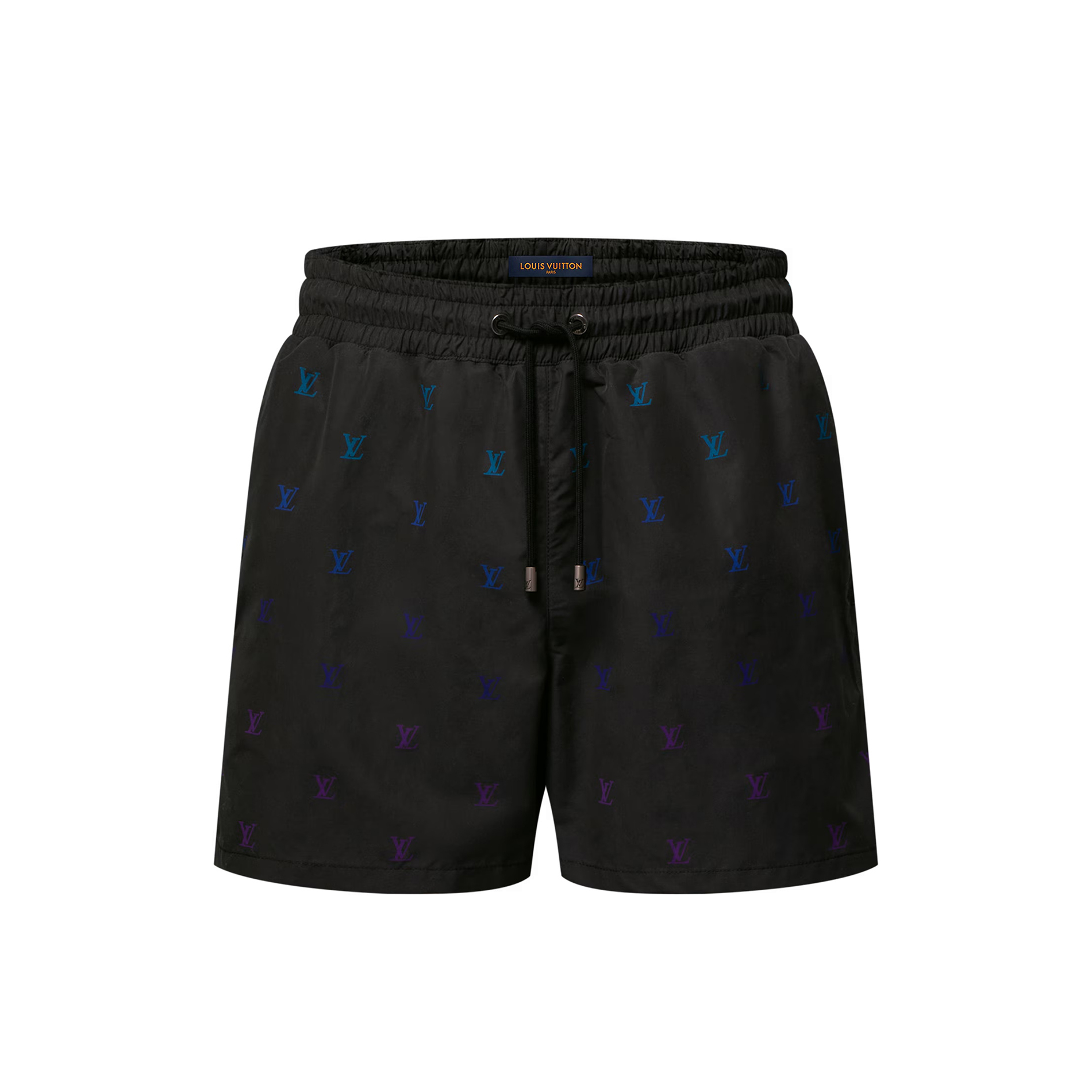 NIGO Louis Vuitton Men's Summer Colorful Embroidered Letter Printed Elastic Waist Tie Casual Shorts #nigo76478