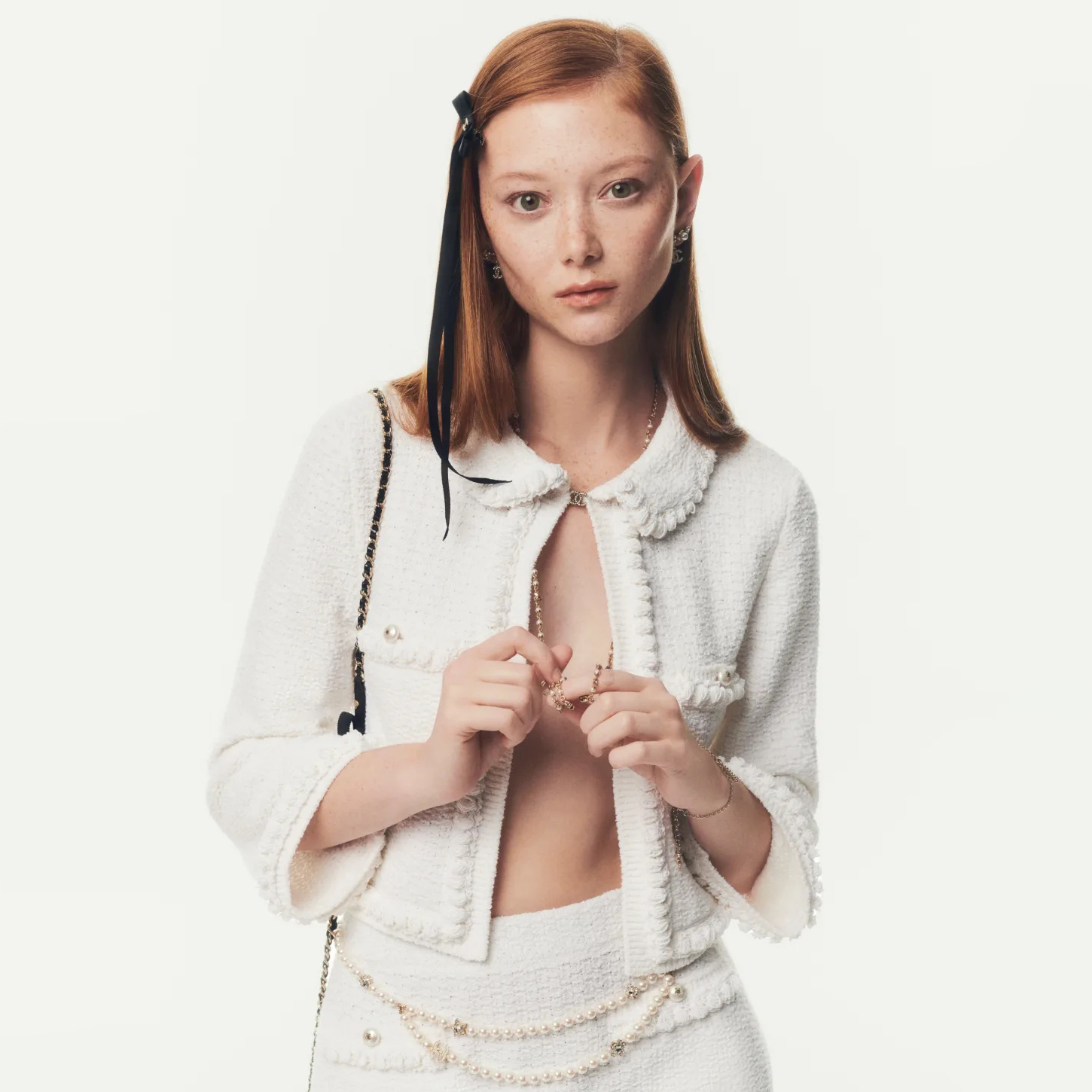 NIGO Chanel Women's Autumn and Winter Solid Color Lapel Knit Long Sleeve Jacket #nigo76495