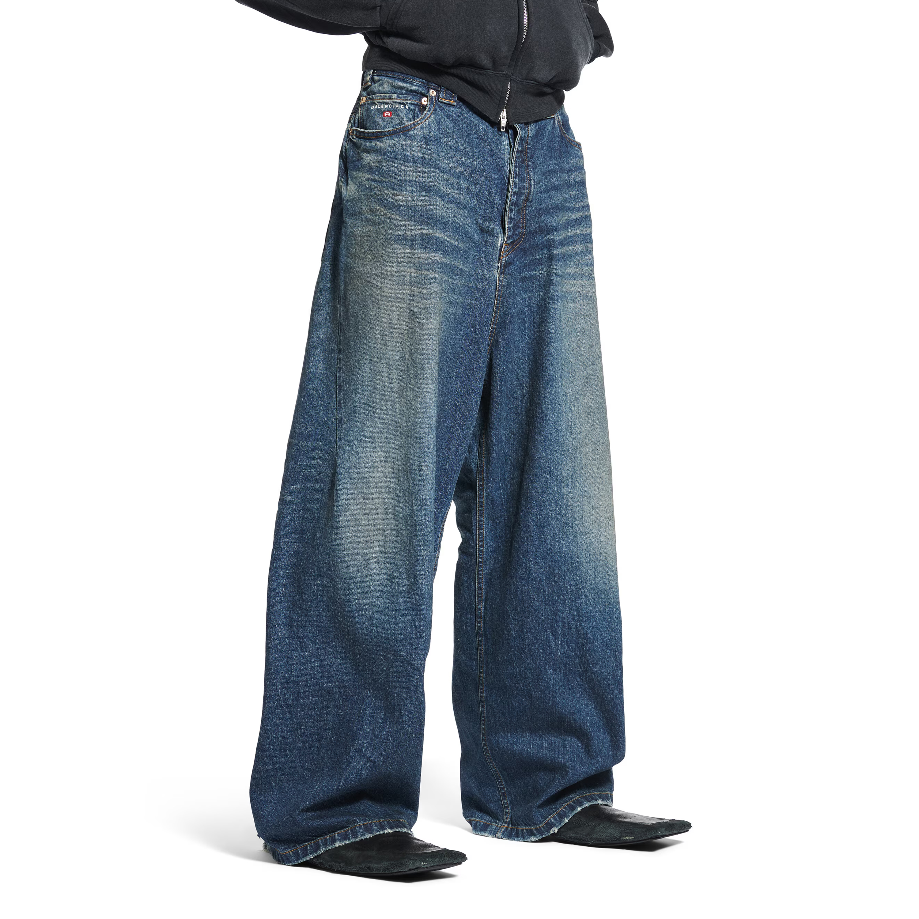 NIGO Balenciaga Men's Four Seasons Unity Sport Embroidered Jeans Solid Color Cotton Baggy Fit Trousers Pants Ngvp #nigo1512