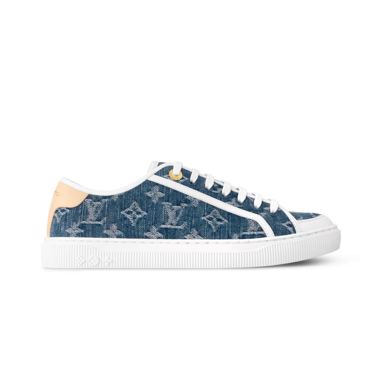 NIGO Louis Vuitton LV Lagoon Men's And Women's Solid Color Letter Print Lace-up Low-top Denim Sneakers Shoes #nigo76513