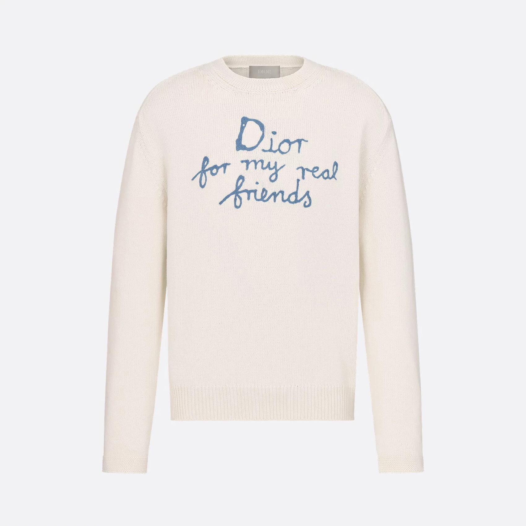 NIGO Dior Men's And Women's Spring And Autumn Solid Color Letter Print Round Neck Knit Long Sleeve Sweater #nigo76494