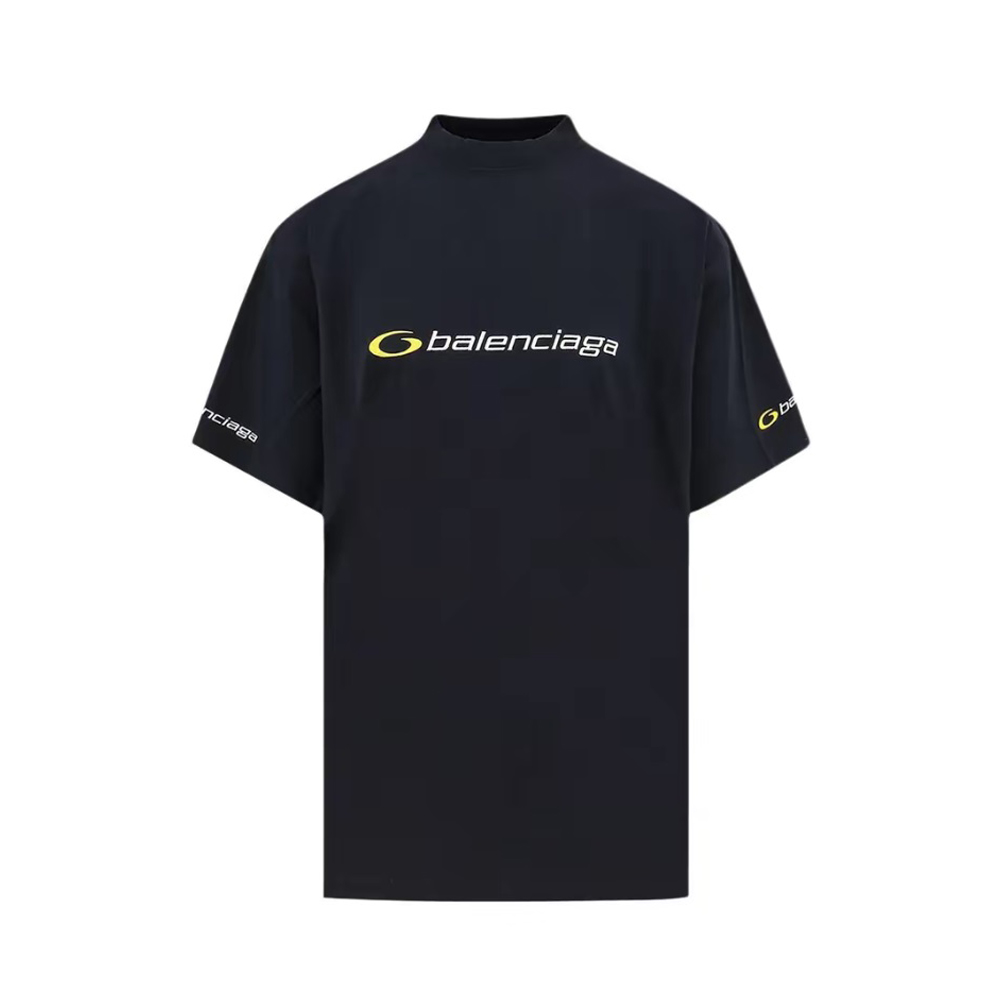 NIGO Balenciaga Tracksuit Logo Men's Summer Plain Knit Silhouette Crew Neck Short Sleeve T-Shirt #nigo76524