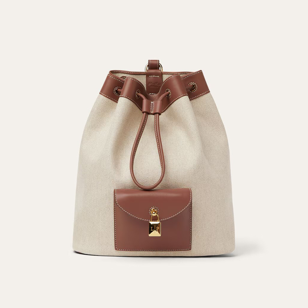 NIGO Loro Piana Women's Solid Color Adjustable Shoulder Strap Extra Drawstring Shoulder Bag Bags #nigo76521