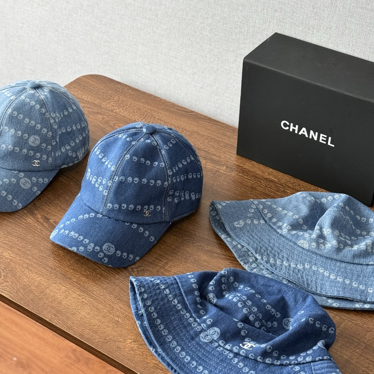 NIGO Chanel Men's and Women's Solid Color Chain Printed Cowboy Duck Tongue Hat Fisherman's Cap #nigo76522
