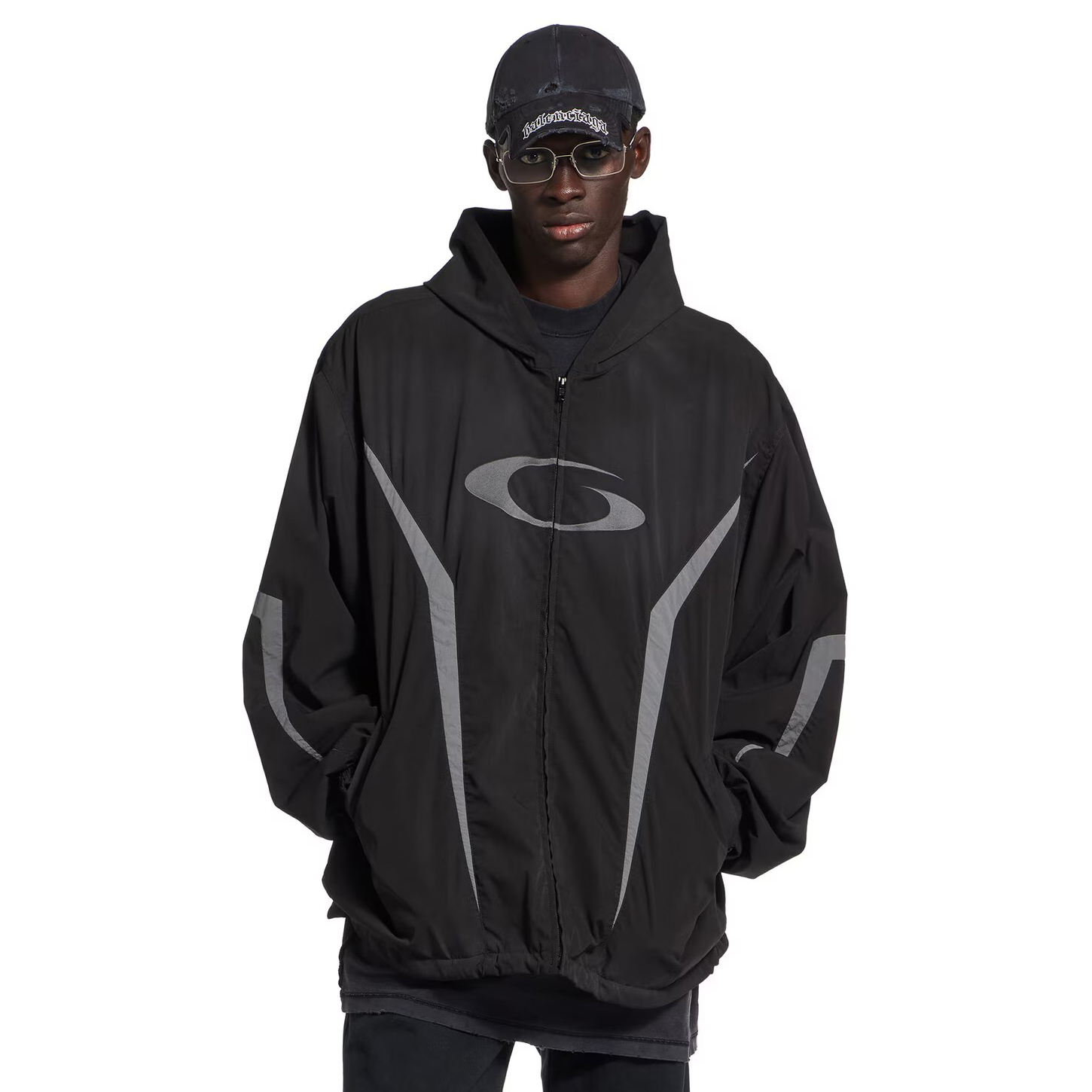 NIGO Balenciaga Men's Spring and Autumn Embroidered Logo Hooded Zipper Sport Rush Jacket #nigo76531