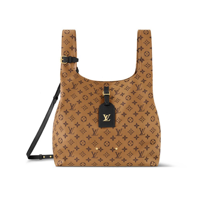 NIGO Louis Vuitton Women's ATLANTIS Large Handbags Logo Full Printed Canvas Solid Color Shoulder Crossbody Bags M46817 #nigo81168