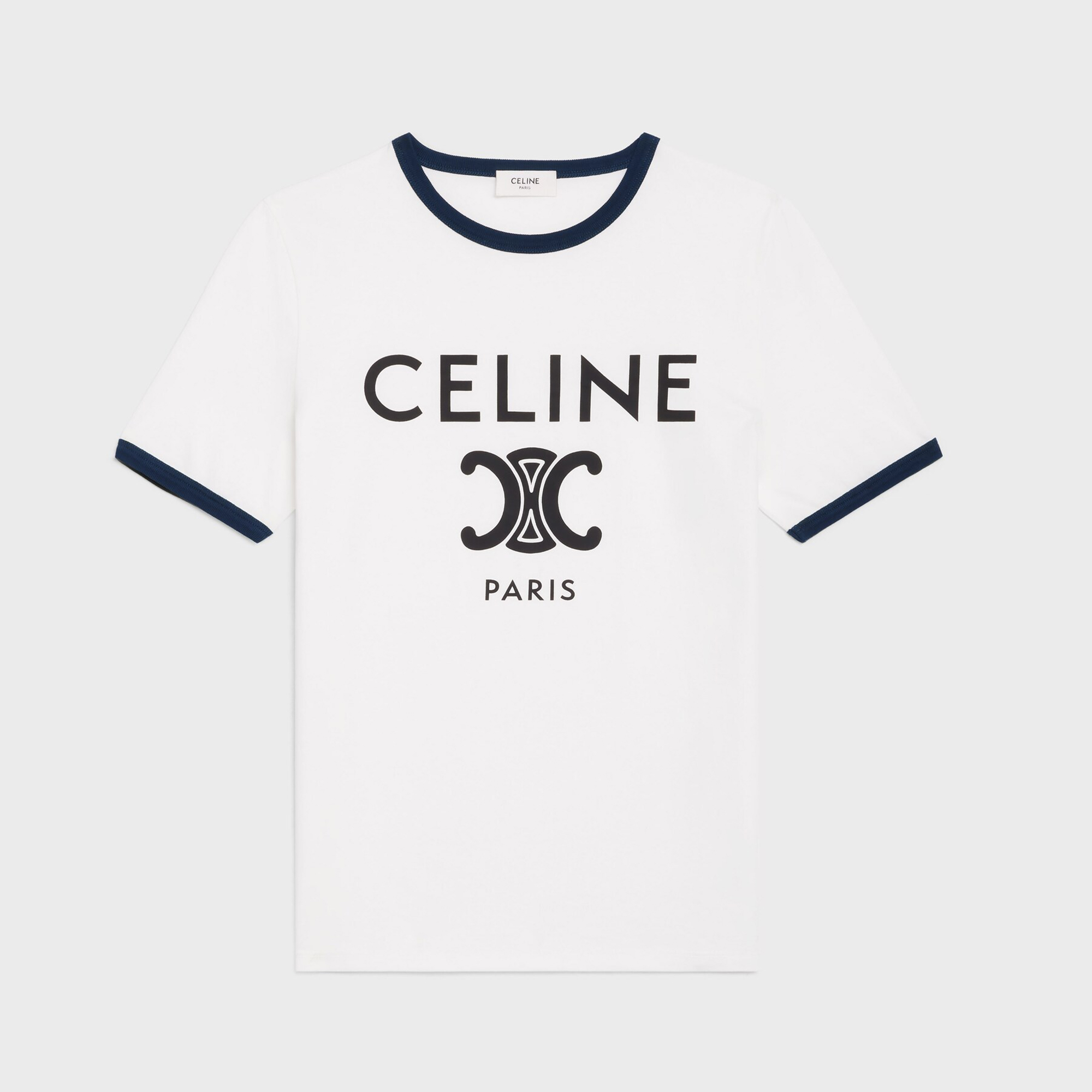 NIGO Celine Women's Logo Printed Summer Cotton Jersey Solid Color Round Neck Short Sleeve T-Shirt #nigo81169