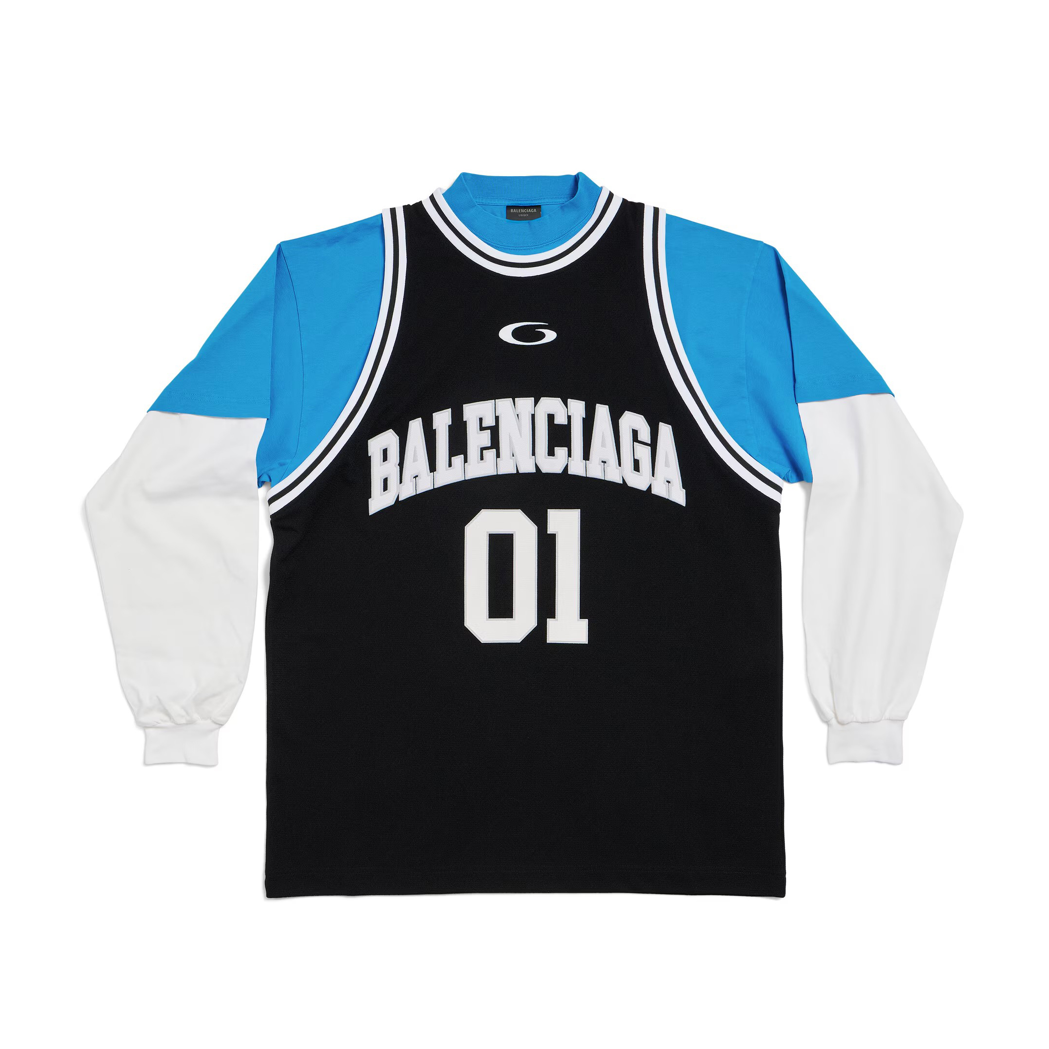 NIGO Balenciaga Men's Spring Summer Sport Mesh Plain Knit Layered Long Sleeve T-Shirt #nigo76556