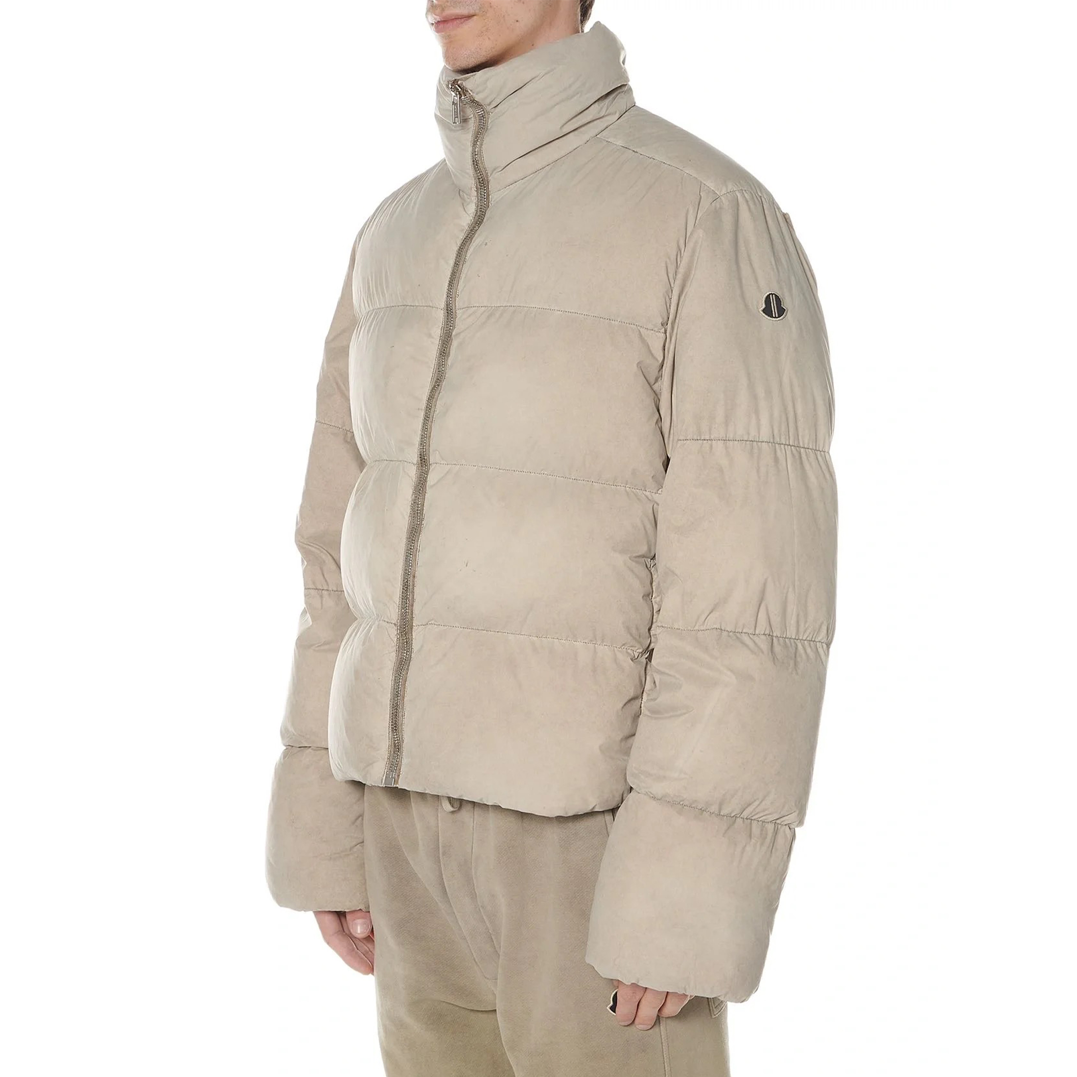 NIGO Rick Owens x Moncler Men's Women's Winter Solid Colour Standing Collar Zipper Long Sleeve Loose Down Jacket Short Jacket Ngvp #nigo1568
