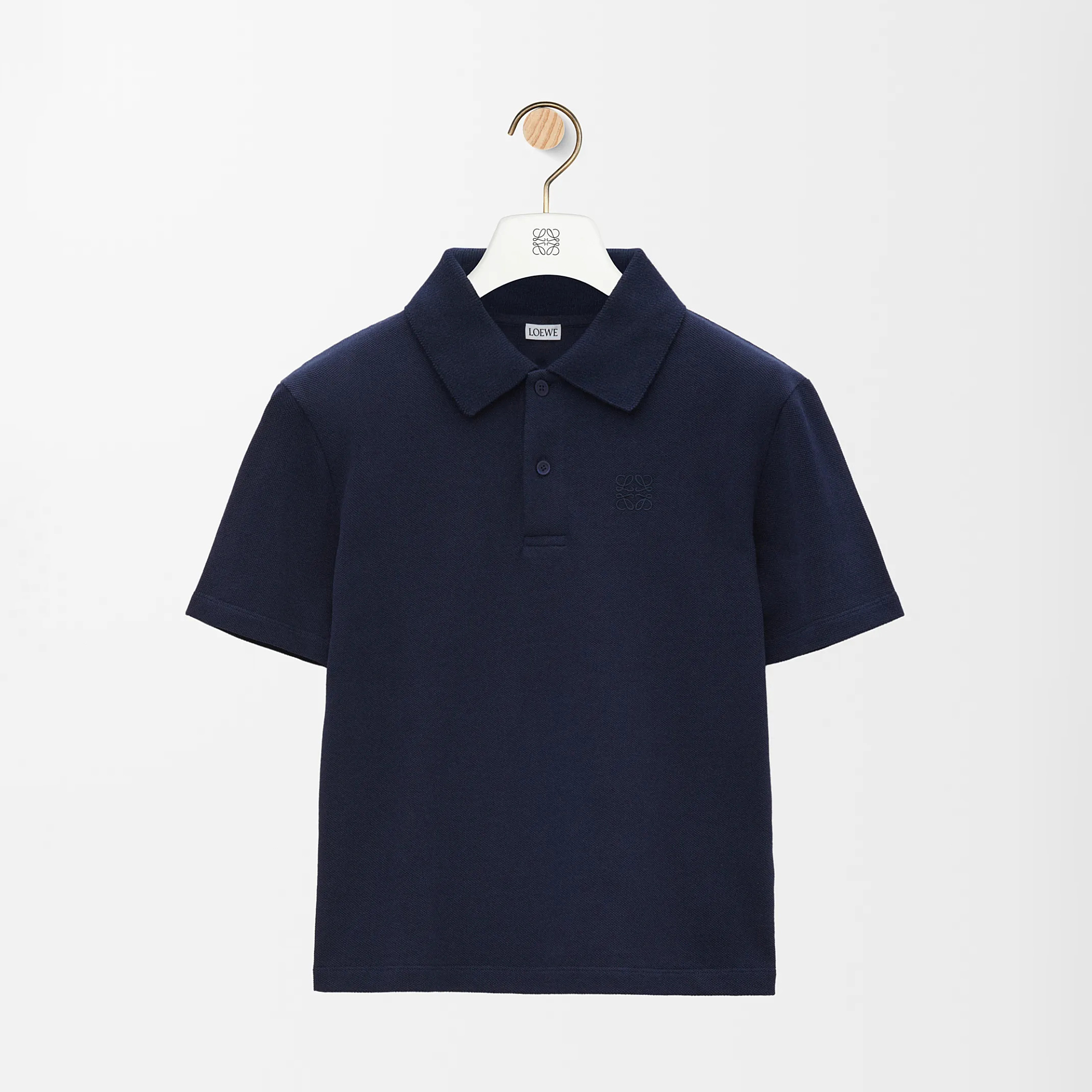 NIGO Loewe Men's Summer Embroidered Logo Printed Solid Color Cotton Polo Neck Short Sleeve T-Shirt #nigo76572