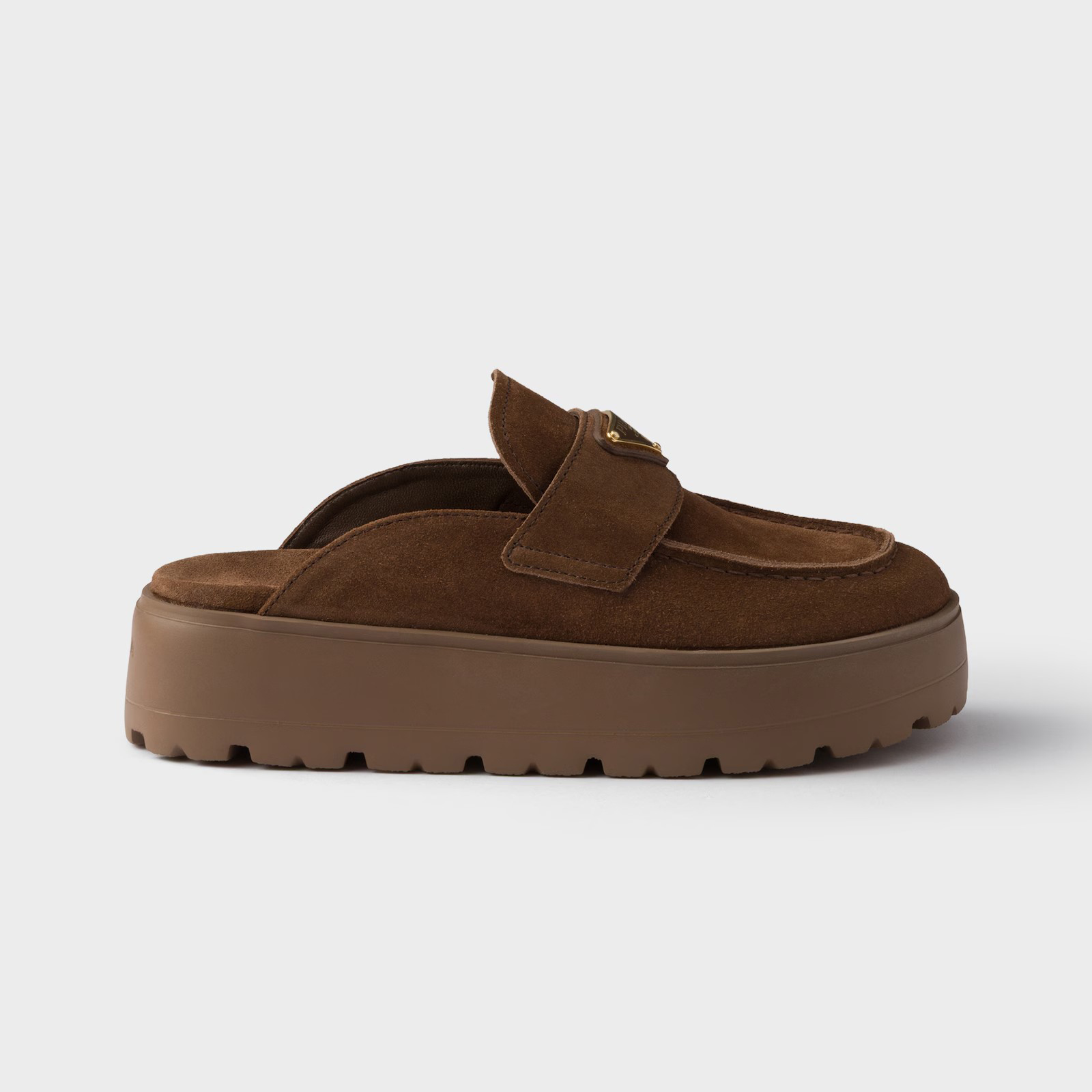 NIGO Prada Women's Spring And Summer Solid Color Suede Round Head Overfoot Leather Birkenstocks Slippers Shoes #nigo76559