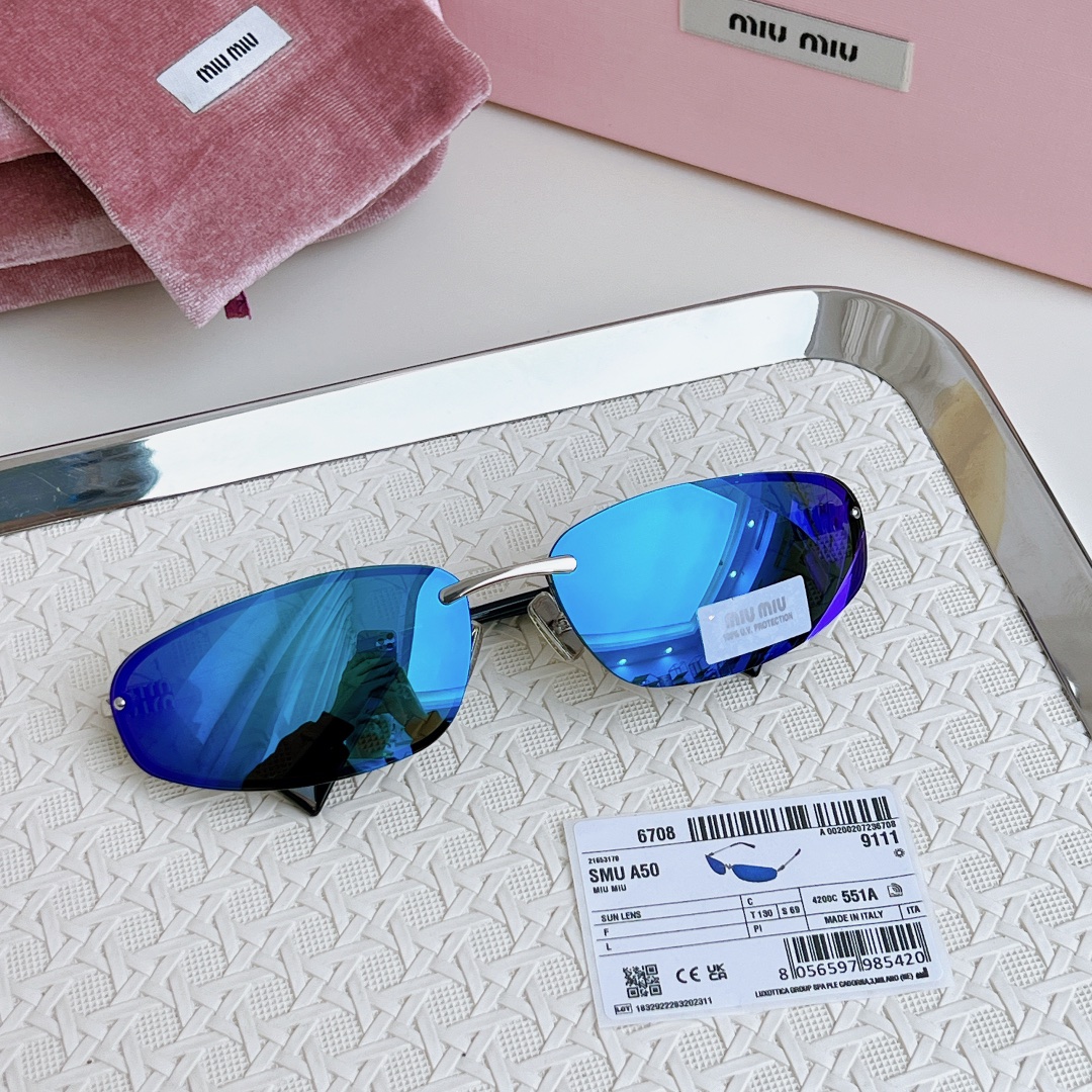 NIGO MiuMiu Nocturne Sunglasses Classic Sporty Style Gorgeous Fine Metal Frames Men's and Women's Logo Metal Glasses Accessories  #nigo81229