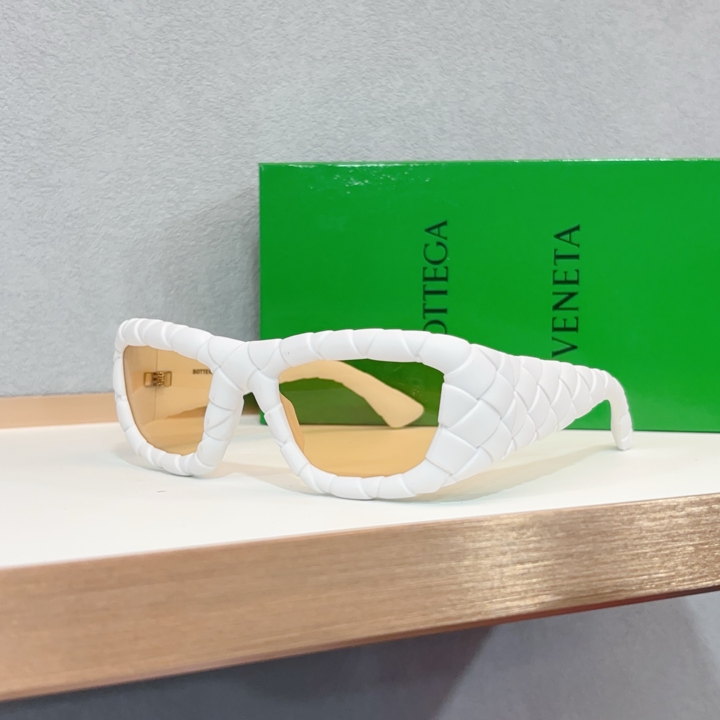 NIGO Bottega Veneta  Intrecciato Braided Rectangular Sunglasses Women's Men's Fashion Trend Solid Colour Sunglasses Eyeglasses Glasses Ngvp #nigo1574