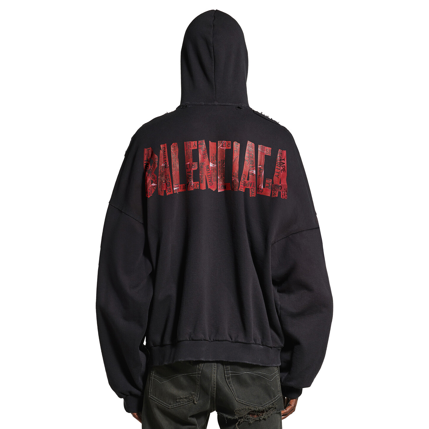 NIGO Balenciaga Men's Spring and Autumn Solid Color Alphabet Tape Print Hooded Zipper Long Sleeve Jacket #nigo76579