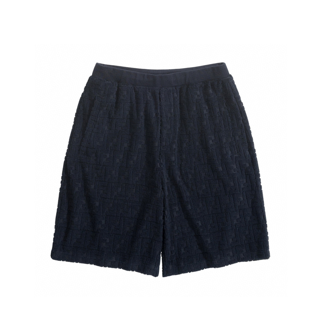 NIGO Fendi Men's Summer Solid Color FF Jacquard Printed Round Neck Short Sleeve T-Shirt Casual Lace-Up Shorts Suit Set #nigo76573