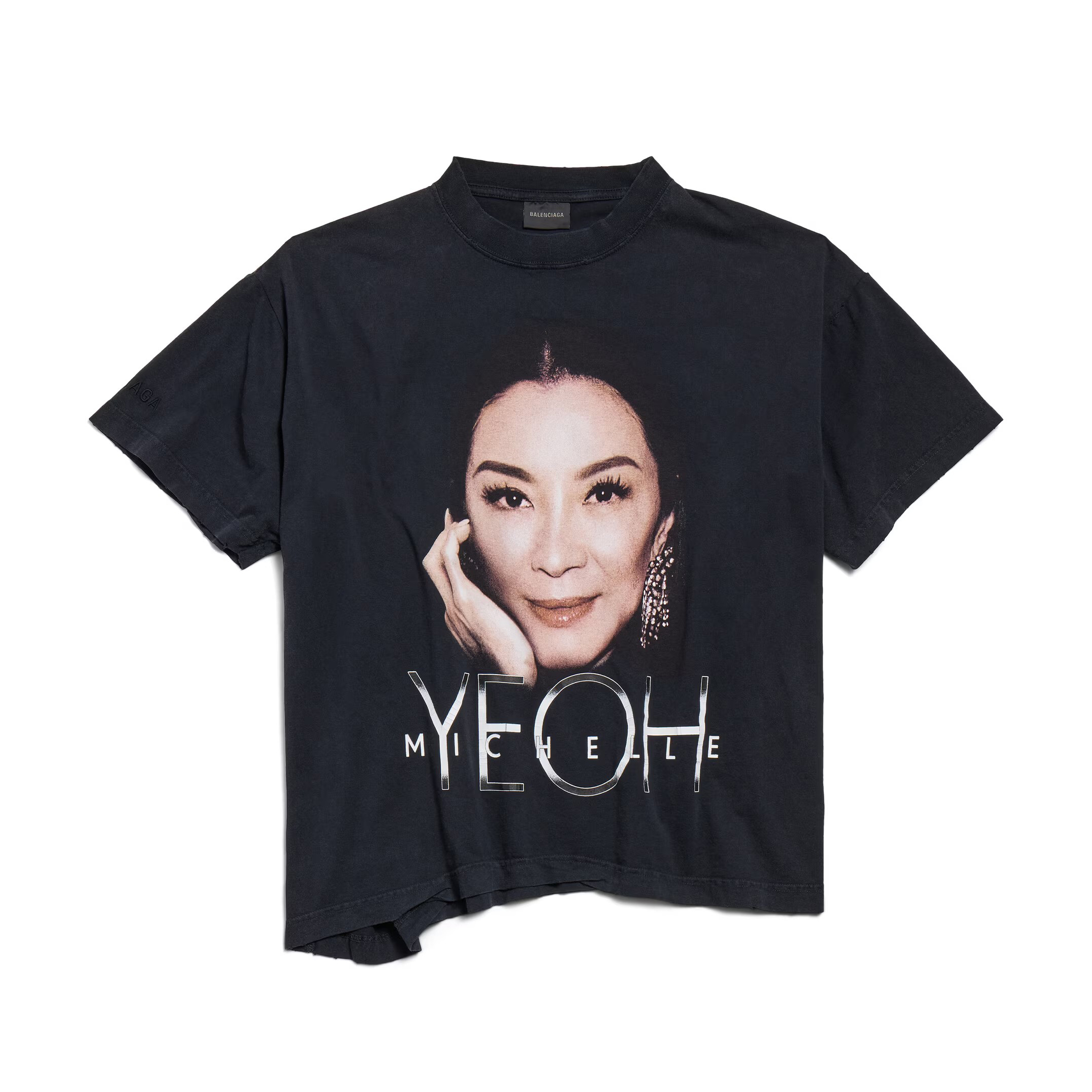 NIGO Balenciaga Men's and Women's Summer Portrait Printed Solid Colour Round Neck Cotton Short Sleeve T-Shirt #nigo76597