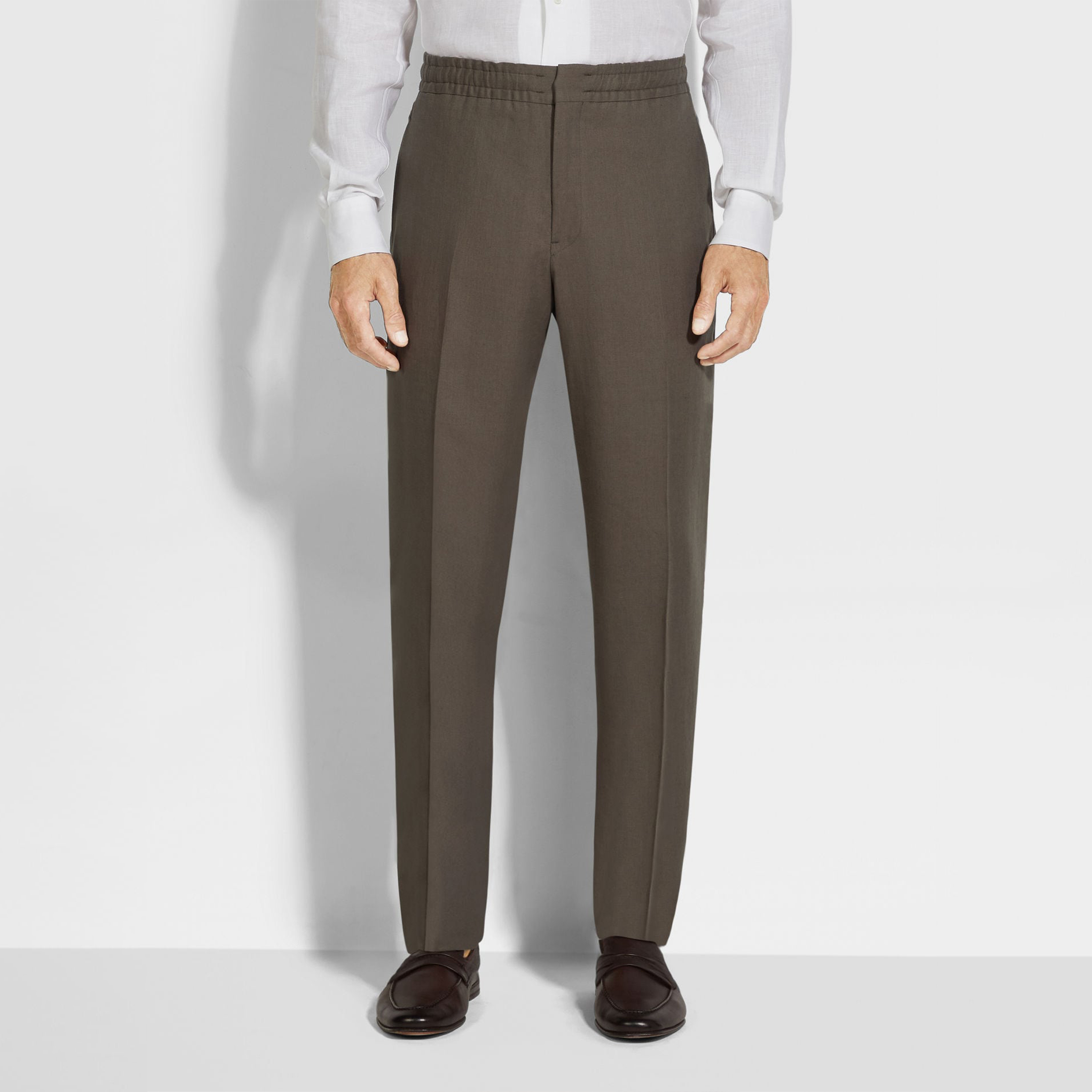 NIGO Ermenegildo Zegna Oasi Lino Oasis Linen Trousers Men's Spring And Summer Fashion Casual Comfortable Straight Trousers  Pants Ngvp #nigo1575