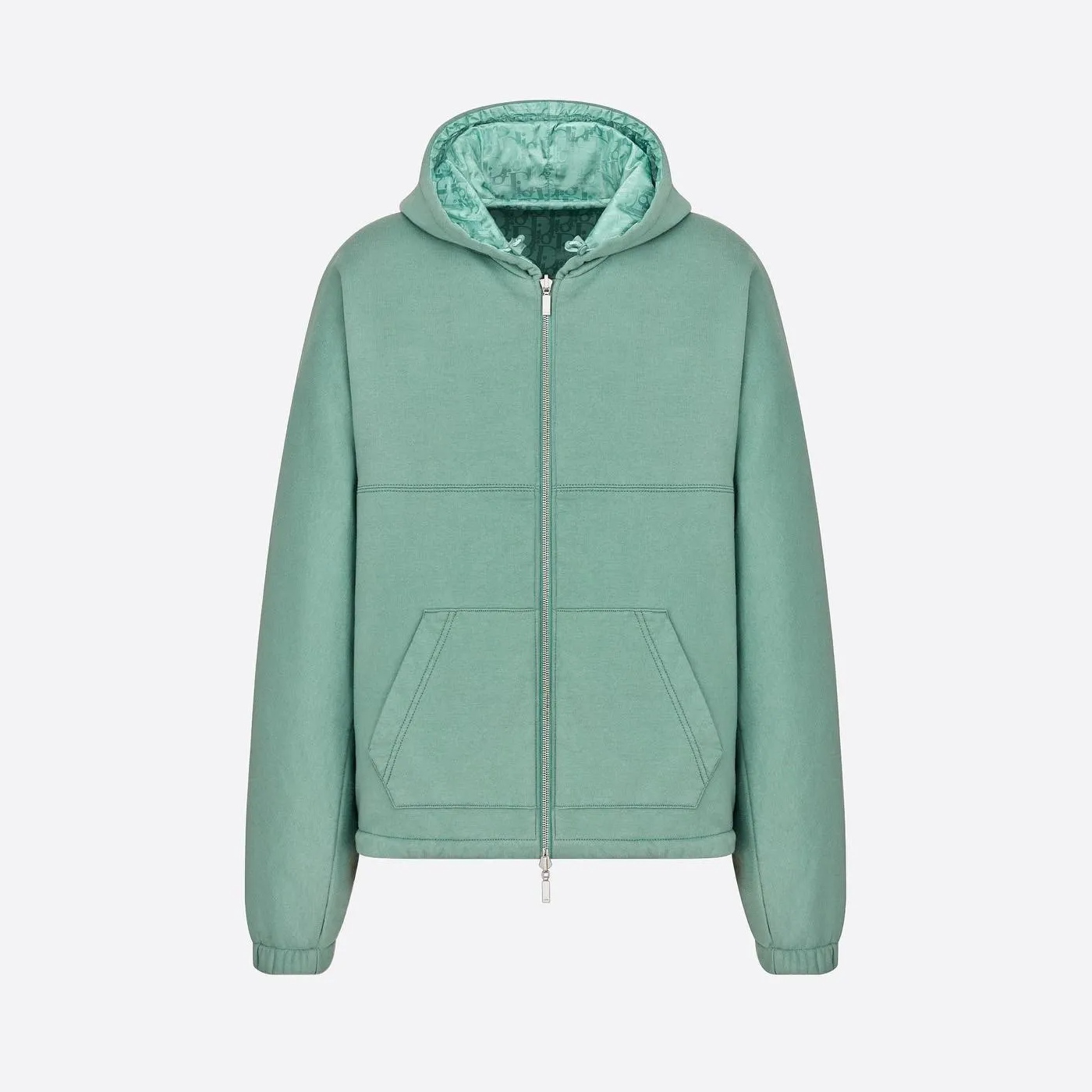 NIGO DIOR Men's Spring Autumn Solid Colour Letter Printed Reversible Wearable Zip Hooded Long Sleeve Jacket #nigo76629