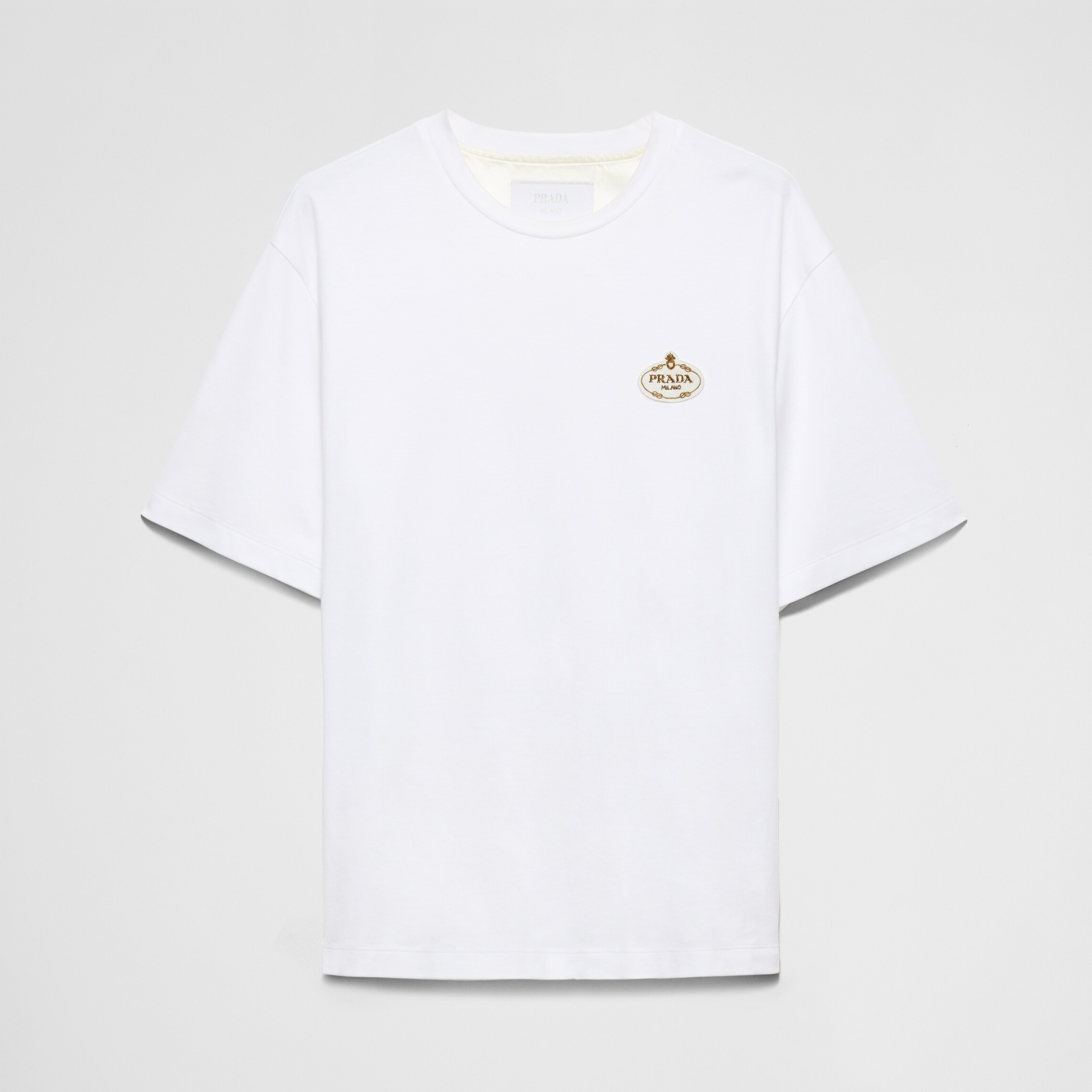 NIGO Prada Men's Summer Solid Colour Embroidered Logo Printed Round Neck Short Sleeve T-Shirt #nigo76621
