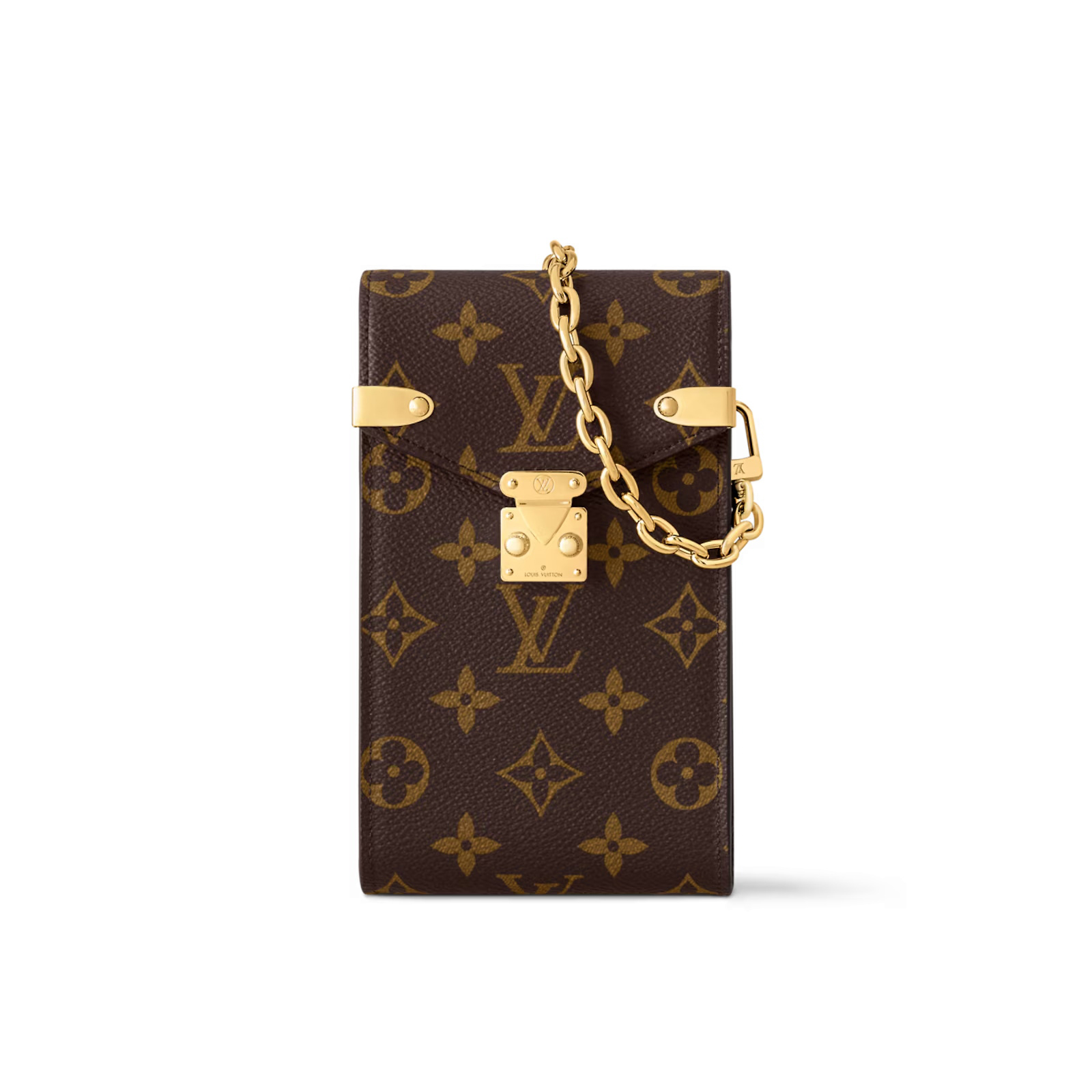 NIGO Louis Vuitton Métis Women's Brown Letter Printed Metal Chain Shoulder Crossbody Phone Bag Bags #nigo76634